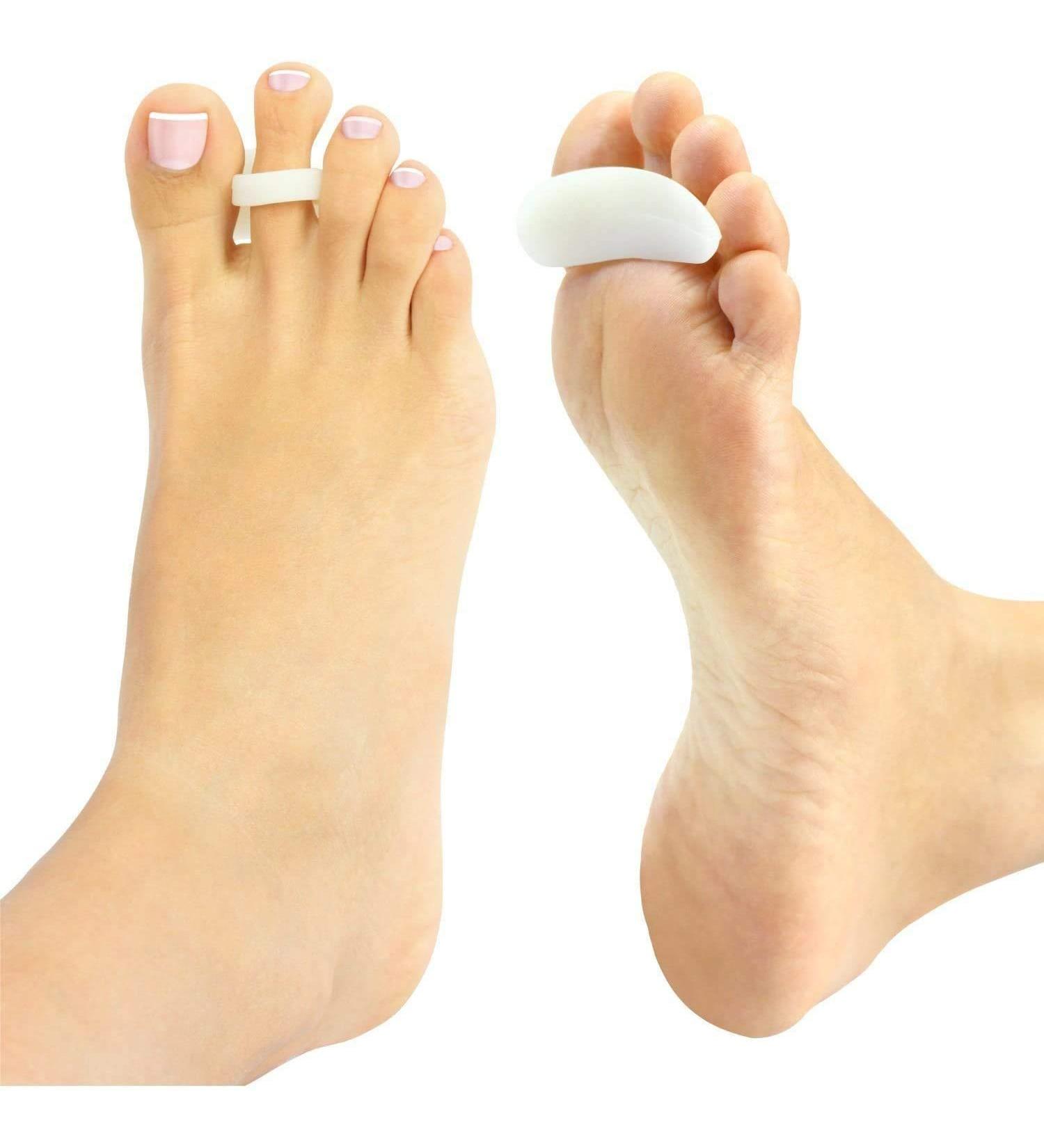 Pedimend 3 Pairs Under Toe Support Straightener Corrector - Silicone Gel Orthotics Pads for Hammer Claw Crooked Mallet Toes, Bunion Corns, and Blisters - Foot Care (White) - Buy Online on GoSupps.com