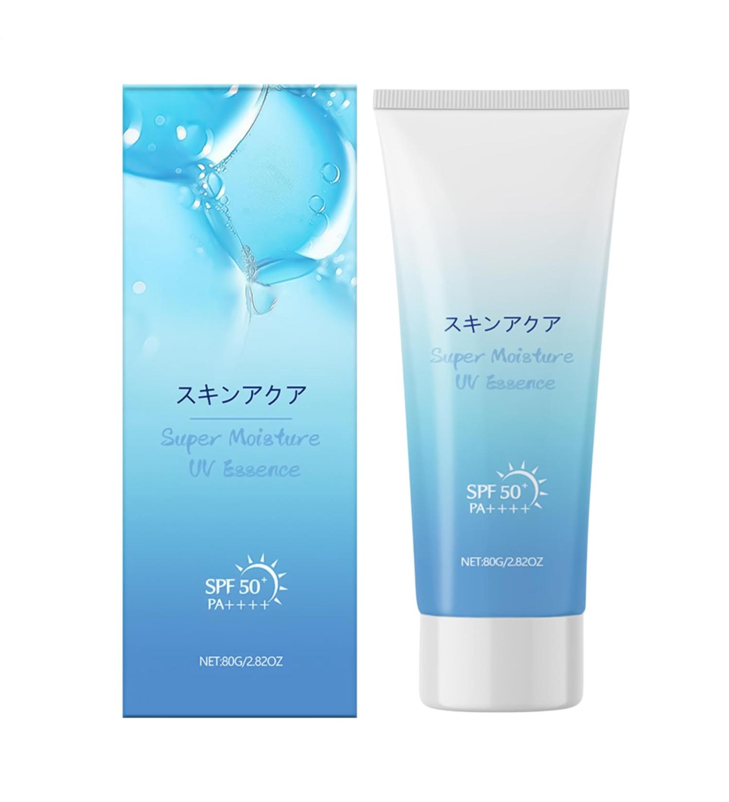 Facial Sunscreen Protective UV Moisturizing Cream 80g Non-Sticky Sunscreen Gel for Hiking and Holidays - Daily Protection - Buy Online on GoSupps.com