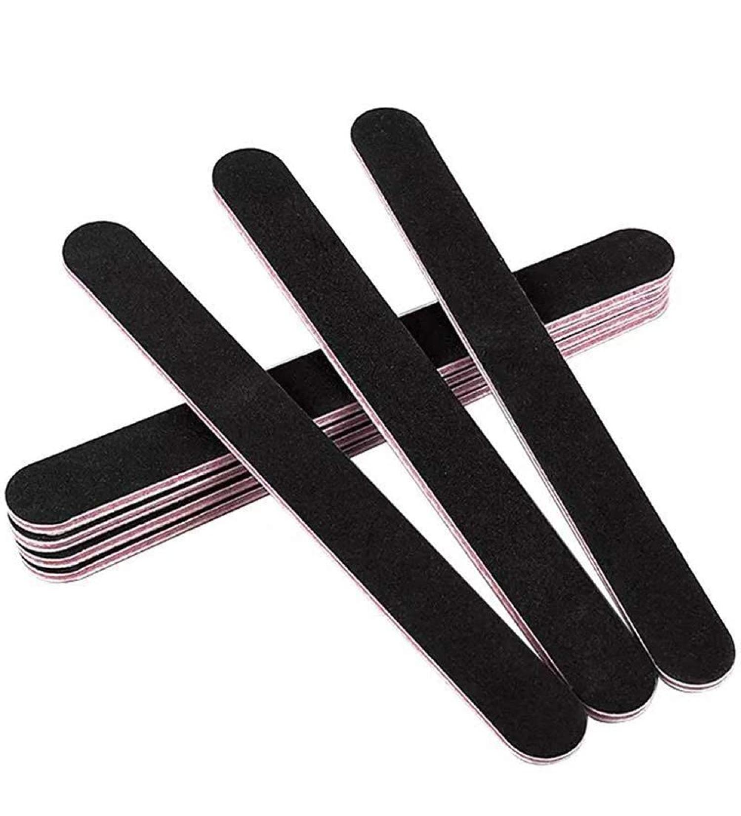 10PCS Professional Nail File Set - Double Sided Emery Board (100/180 Grit) for Acrylic False Nails - Home and Salon Use - Buy Online on GoSupps.com
