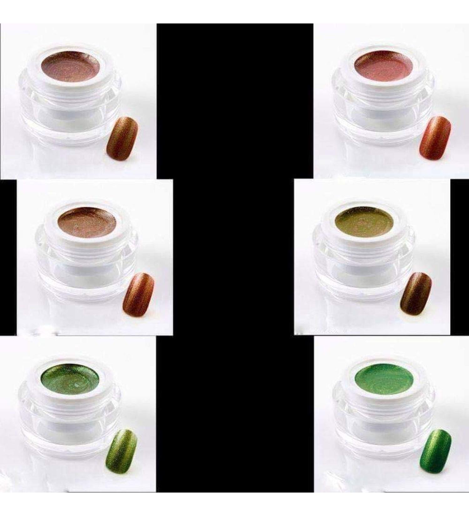 6 x 5 ml exclusive UV color gel/color gel/glitter gel - in the Glitter Goldie Set