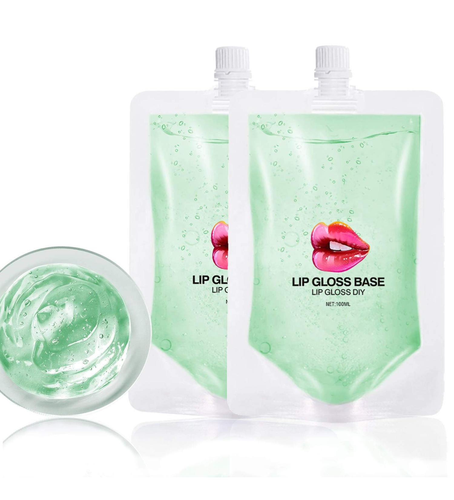 Skynest Aloe Vera Lip Gloss Base - 2pcs (200g) | DIY Moisturizing Vegan Lip Makeup Oil - Buy Online on GoSupps.com