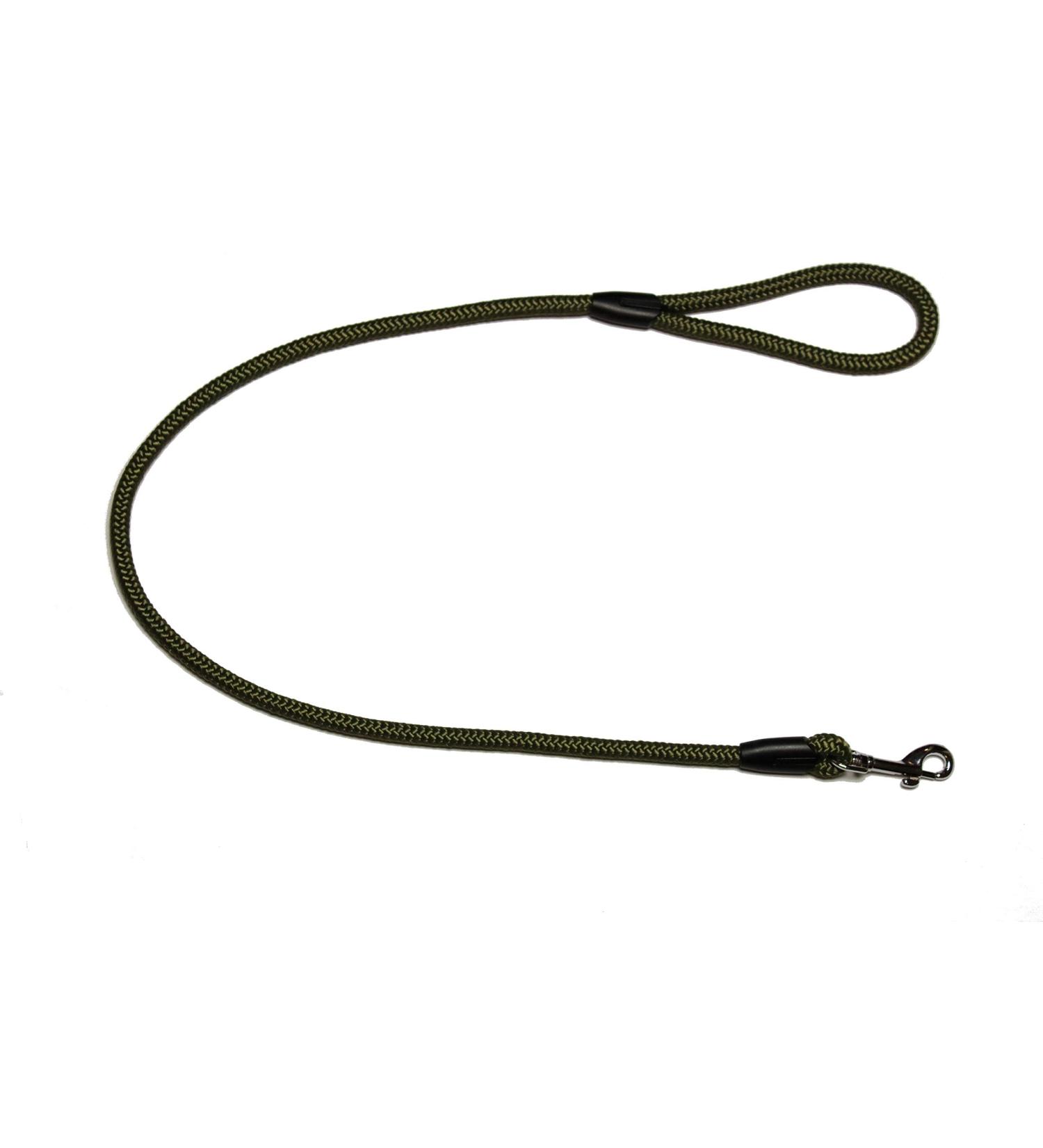 Leash - Rope leash with hand loop Basic 10mm 27 colours 7 lengths (1.00 m olive) 1.00 m olive