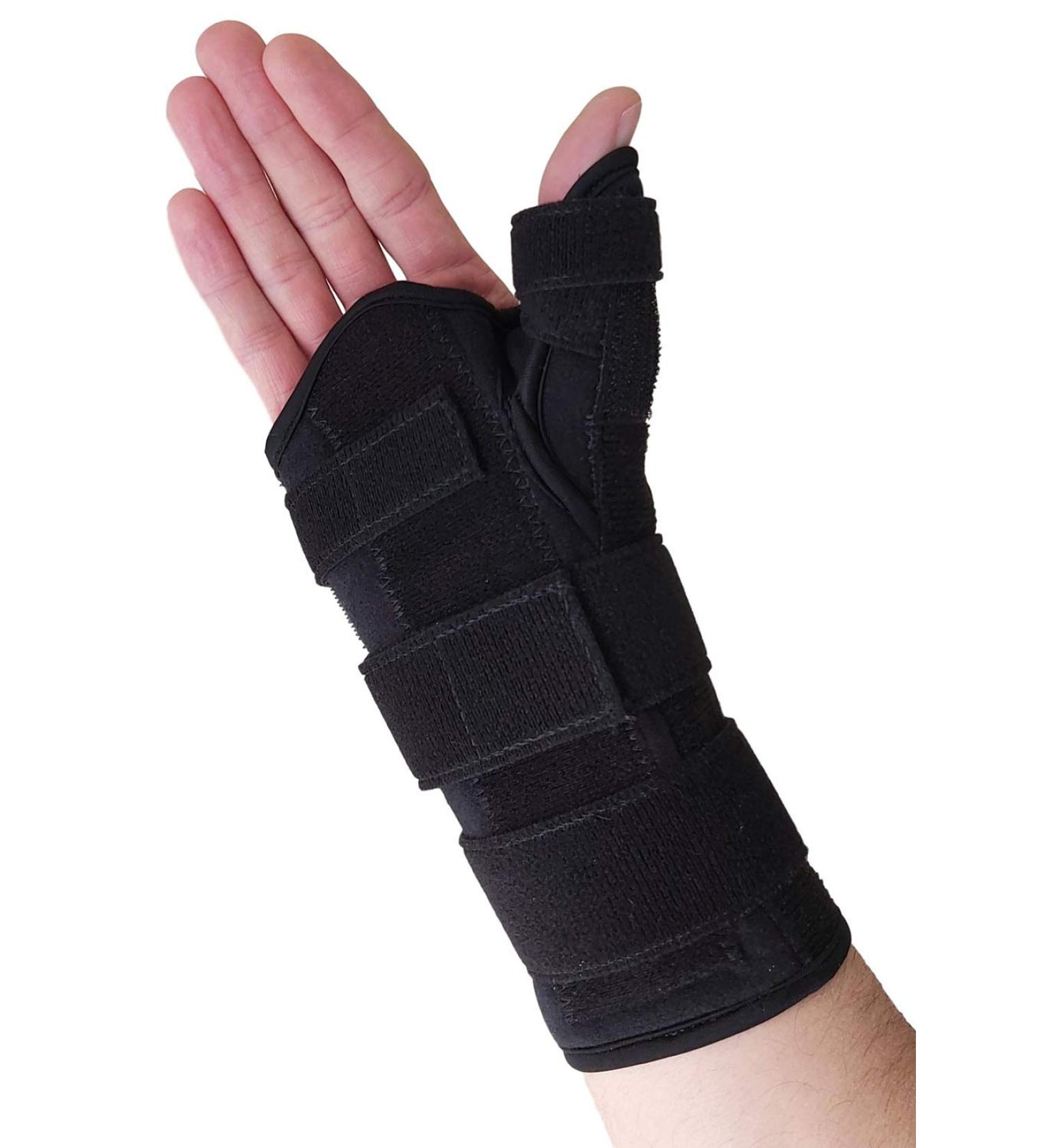 Thumb Spica Splint Wrist Brace - Support for Sprains, Tendinosis, De Quervain's, Tenosynovitis, Fractures - Hand Brace for Carpal Tunnel - Right Small/Medium - Buy Online on GoSupps.com