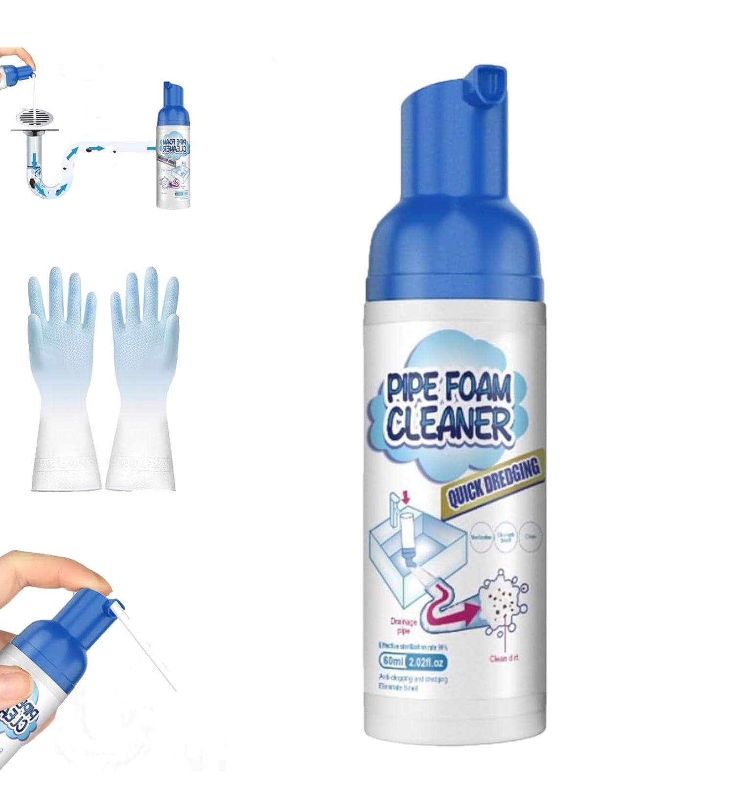 Yugou Drain Cleaner Yugou Foam Drain Cleaner Get out Foaming Drain Cleaner Foam Drain Cleaner Clog Remover For Kitchen Drain Sinks Tubs (1pcs-60ml) - Buy Online on GoSupps.com