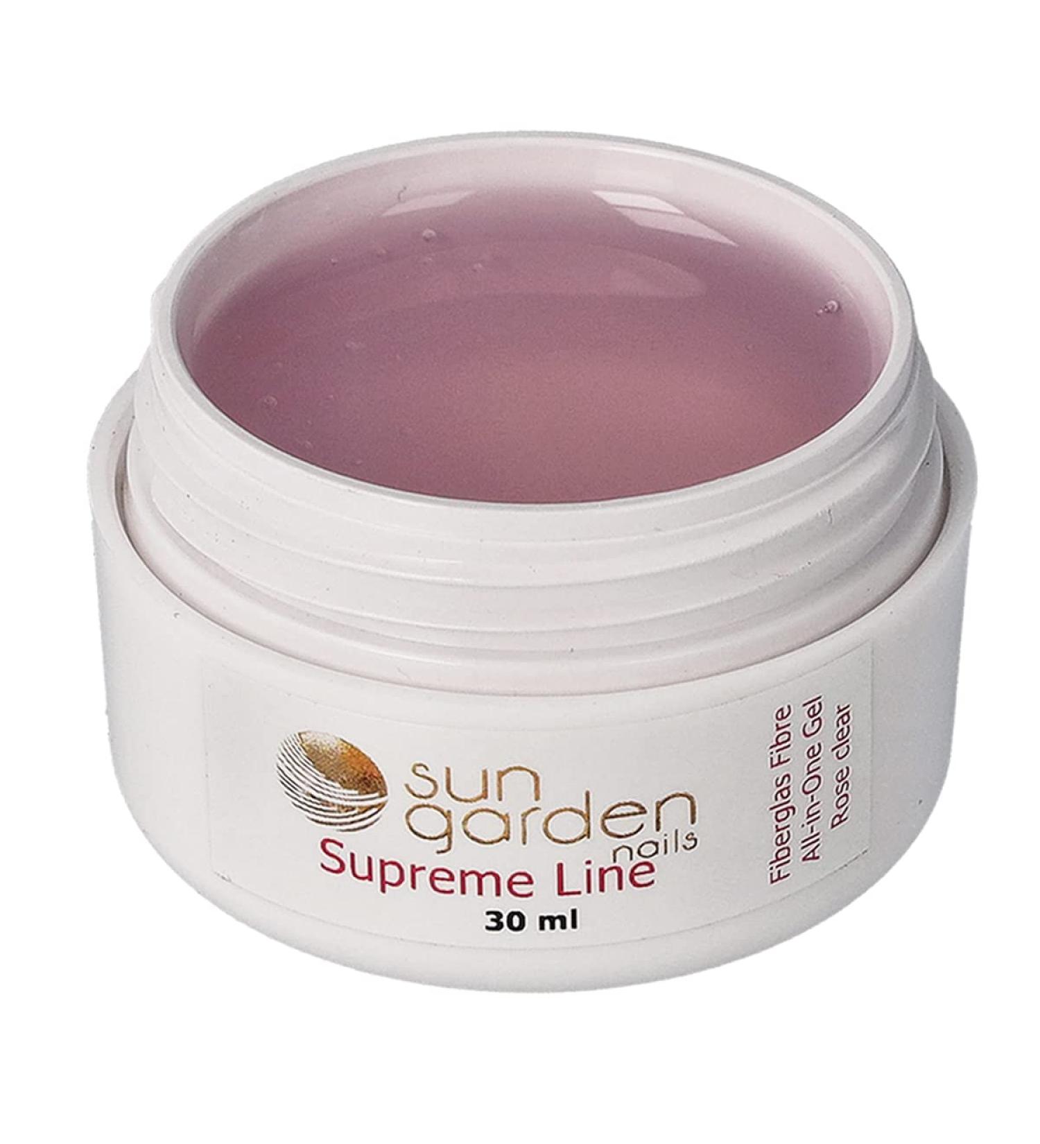 UV All-in-One Fiberglass Gel Pink 30ml - Supreme Line Finish Gel & Shine Top Coat - One Phase Adhesive for Gel Nails - International Shipping - Buy Online on GoSupps.com