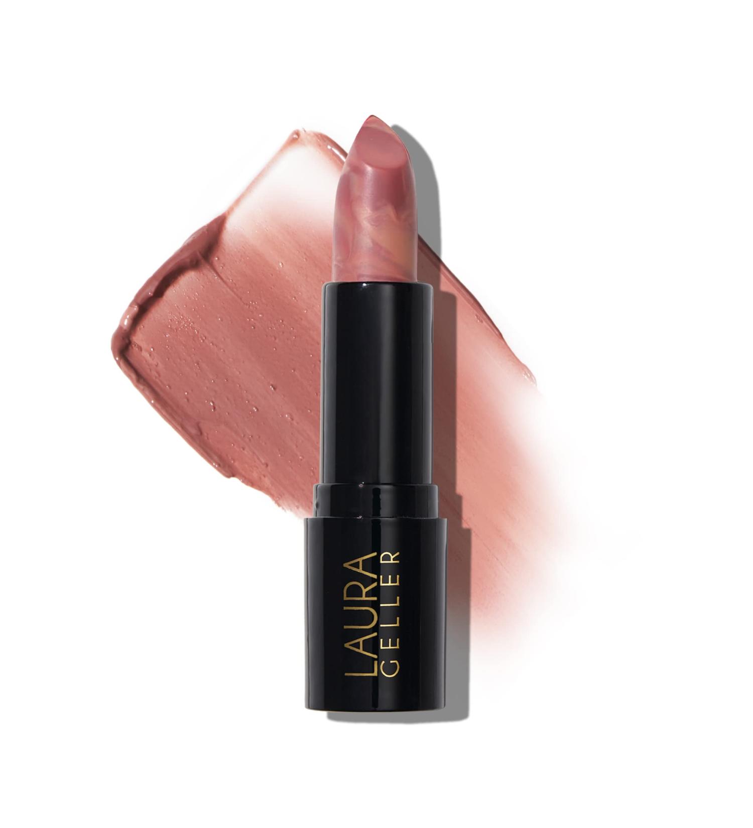 Laura Geller Italian Marble Sheer Lipstick in Al Fresco - Hydrating Cream Finish with Vitamin E & Caster Seed Oil - Buy Online on GoSupps.com