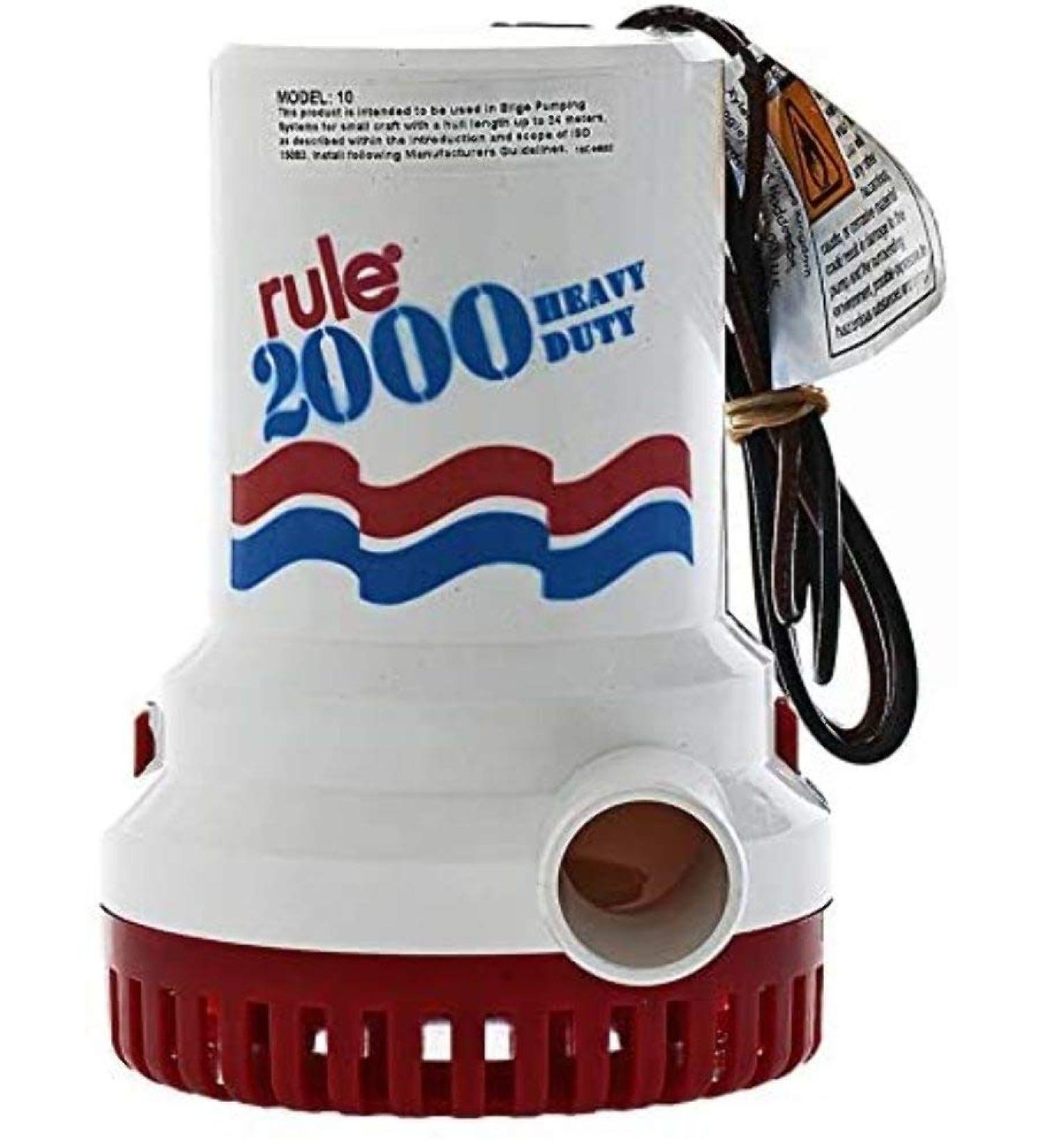 Rule Pump 2000 12V: High-Quality 12V Water Pump for Efficient Water Transfer - Buy Online on GoSupps.com