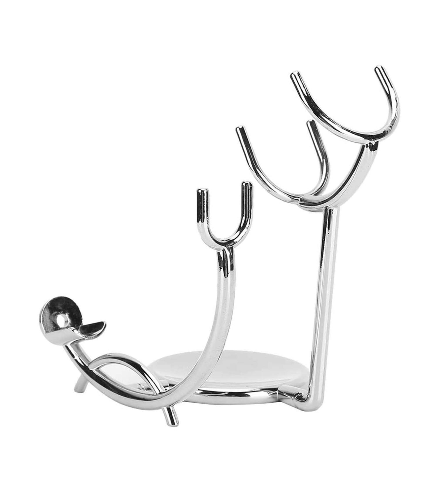 Premium Shaving Brushes with Bowl & Stand - Manual Shaving Brush Set Galvanized Metal Perfect for a Luxurious Shave | 16x10x6 cm - Buy Online on GoSupps.com