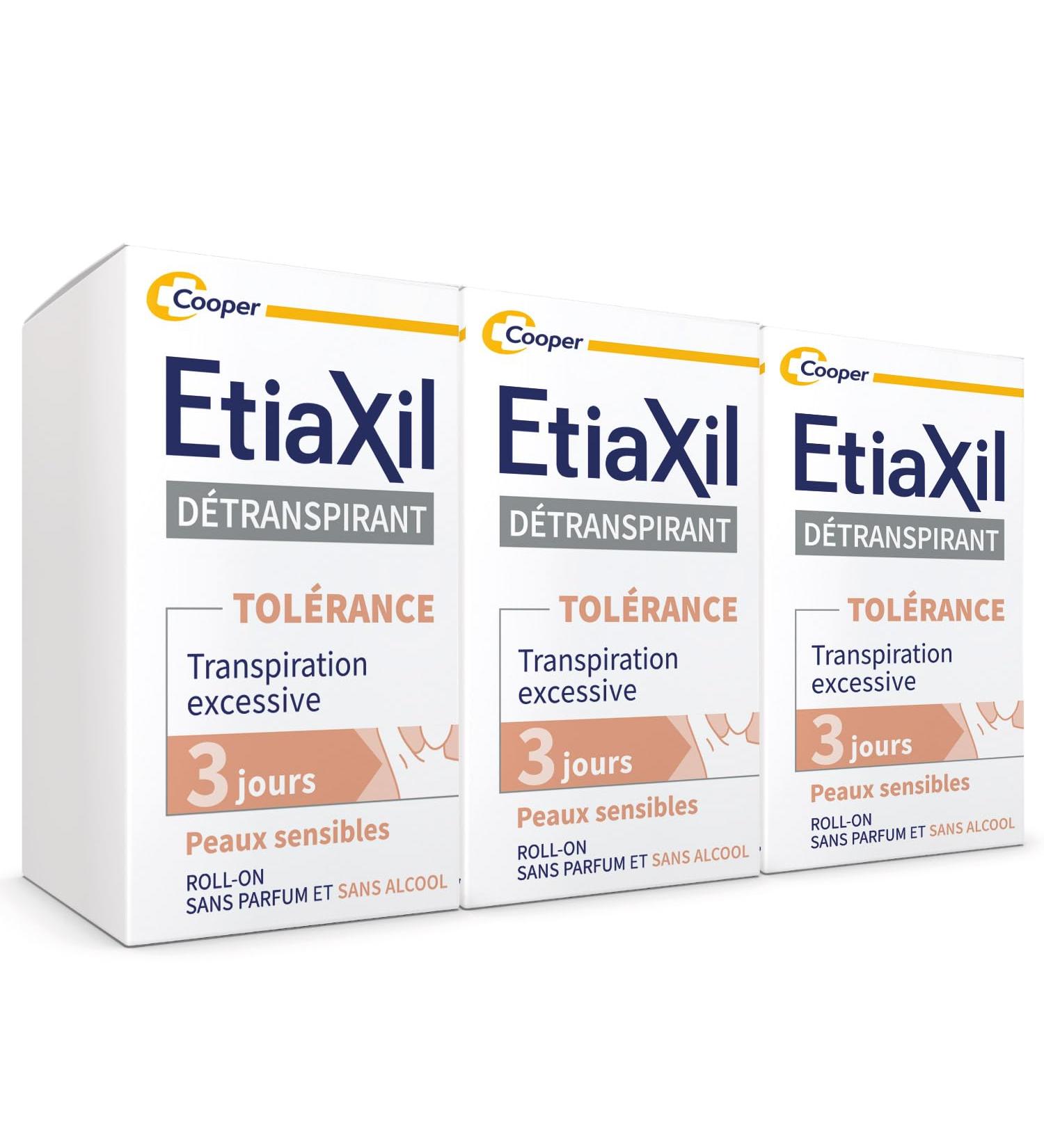  Etiaxil ETIAXIL - Deodorant Deodorant - Excessive Perspiration Treatment - Armpits - TOLERANCE - Effectiveness 3 days - 3x15 ml - Buy Online on GoSupps.com