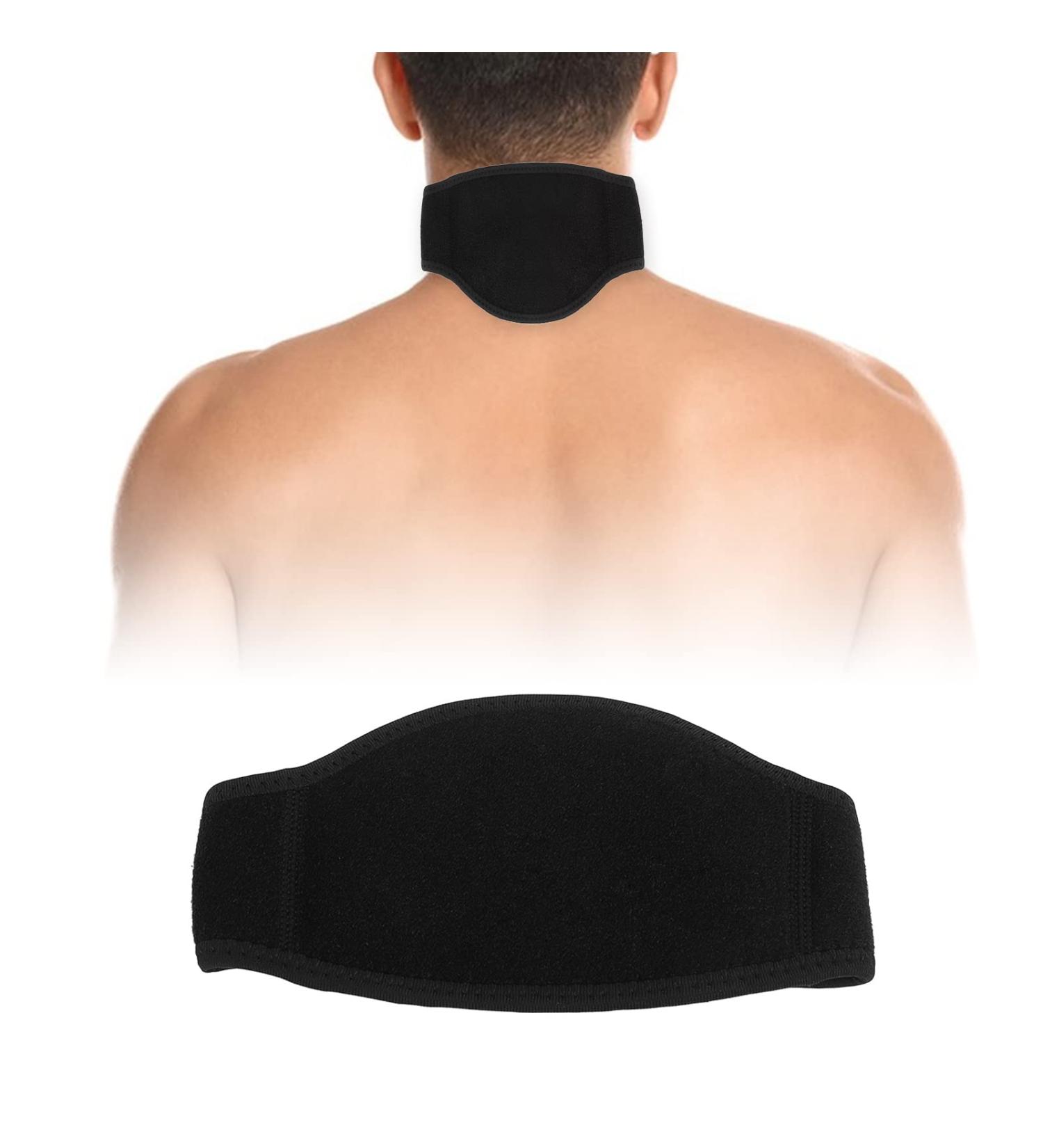 Self Heating Neck Wrap Magnetic Heated Brace Comfy Support Protector Pain Reduction Soft Warm Universal Size Ideal for Men Women For Daily Use and Therapeutic Sessions - Buy Online on GoSupps.com