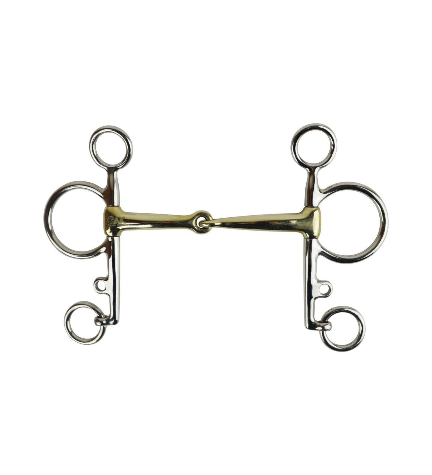 AK Pelham Single Jointed Bit - German Silver Mouthpiece | AKRS-2613 4.75 - Buy Online on GoSupps.com