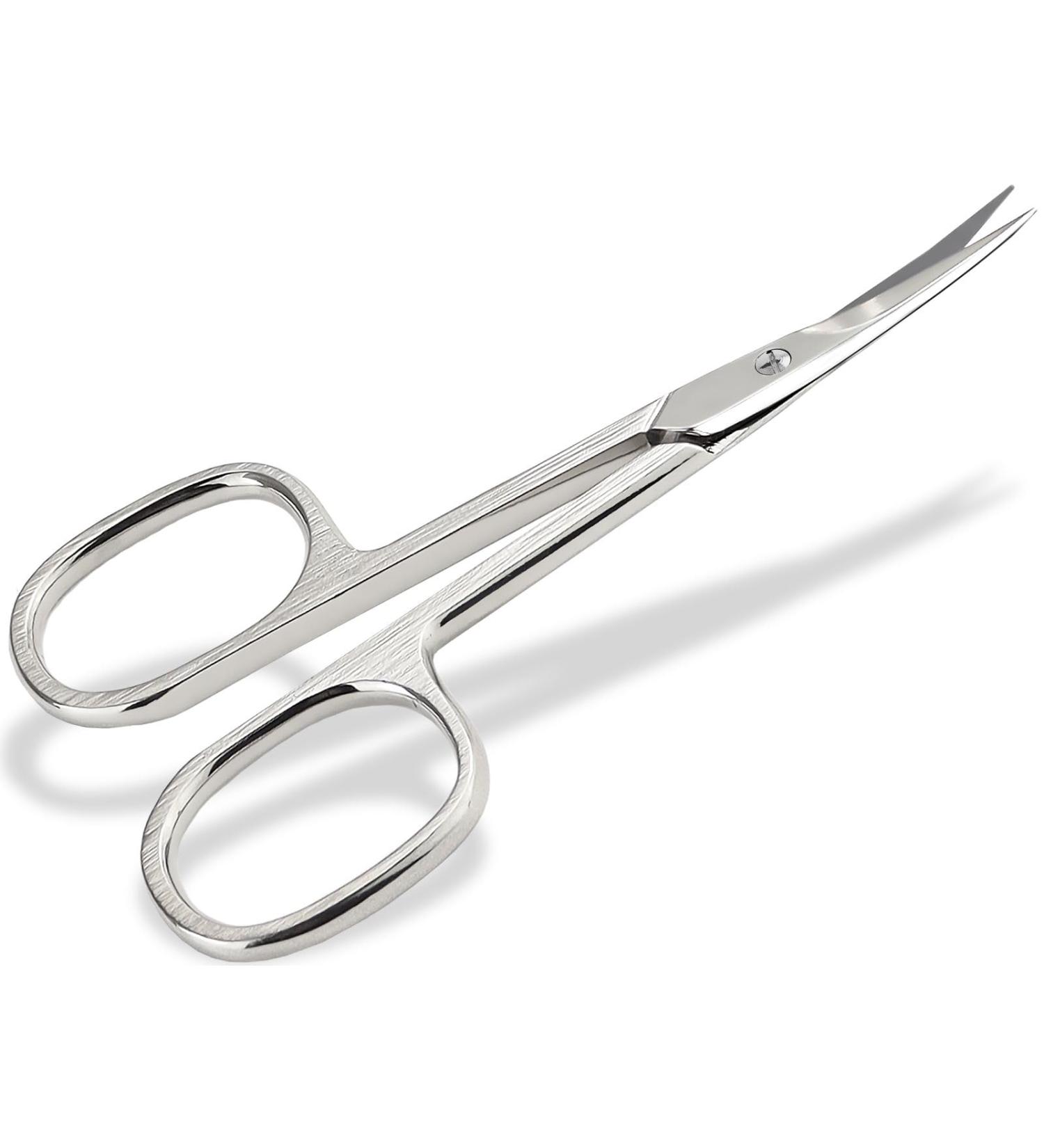 Left-Handed Cuticle Scissors | Premium Quality Curved Cutting Surface for Precision Care - Buy Online on GoSupps.com