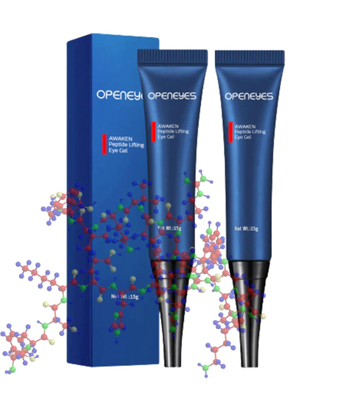 Openeyes Awaken Peptide Lifting Eye Gel for Women and Men - Dark Circles & Puffiness - 2pcs - Buy Online on GoSupps.com