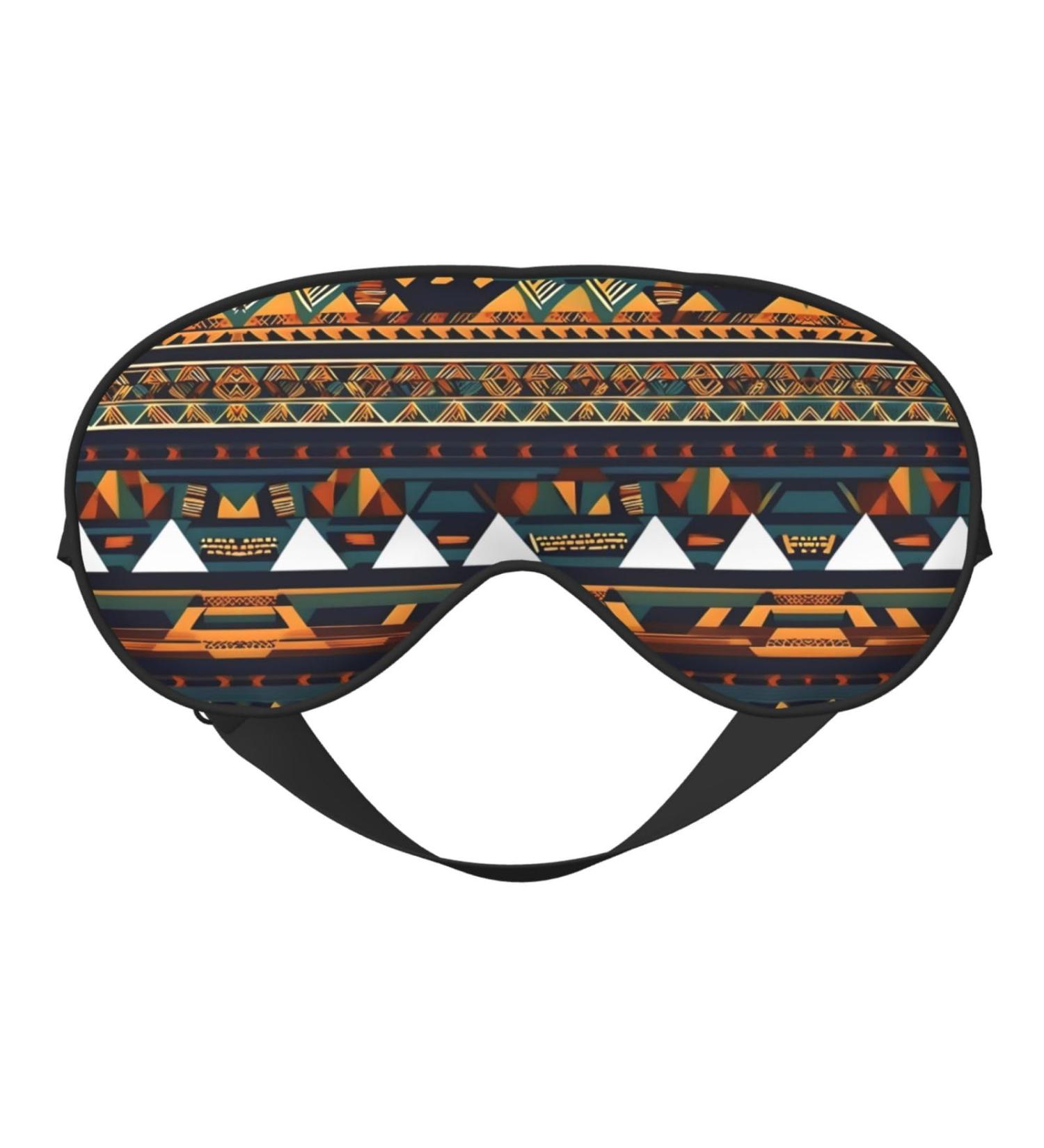 SSIMOO African Ethnic Pattern Soft Sleep Eye Mask | Breathable Travel Eye Patch for Women | Perfect Relaxation Accessory - Buy Online on GoSupps.com