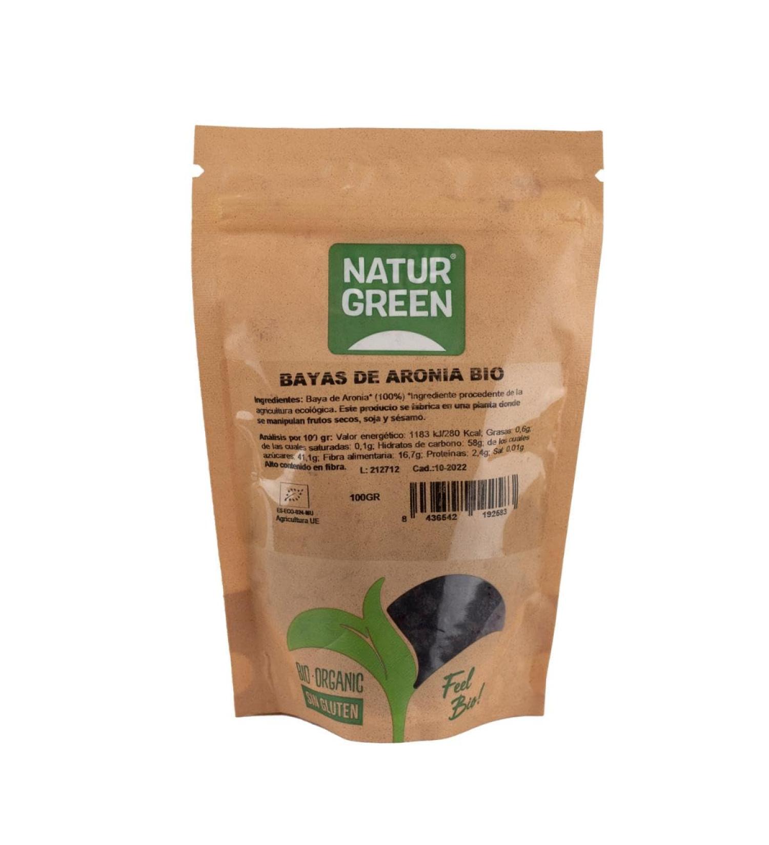 Bayas De Aronia Naturgreen 100g - Buy Online on GoSupps.com