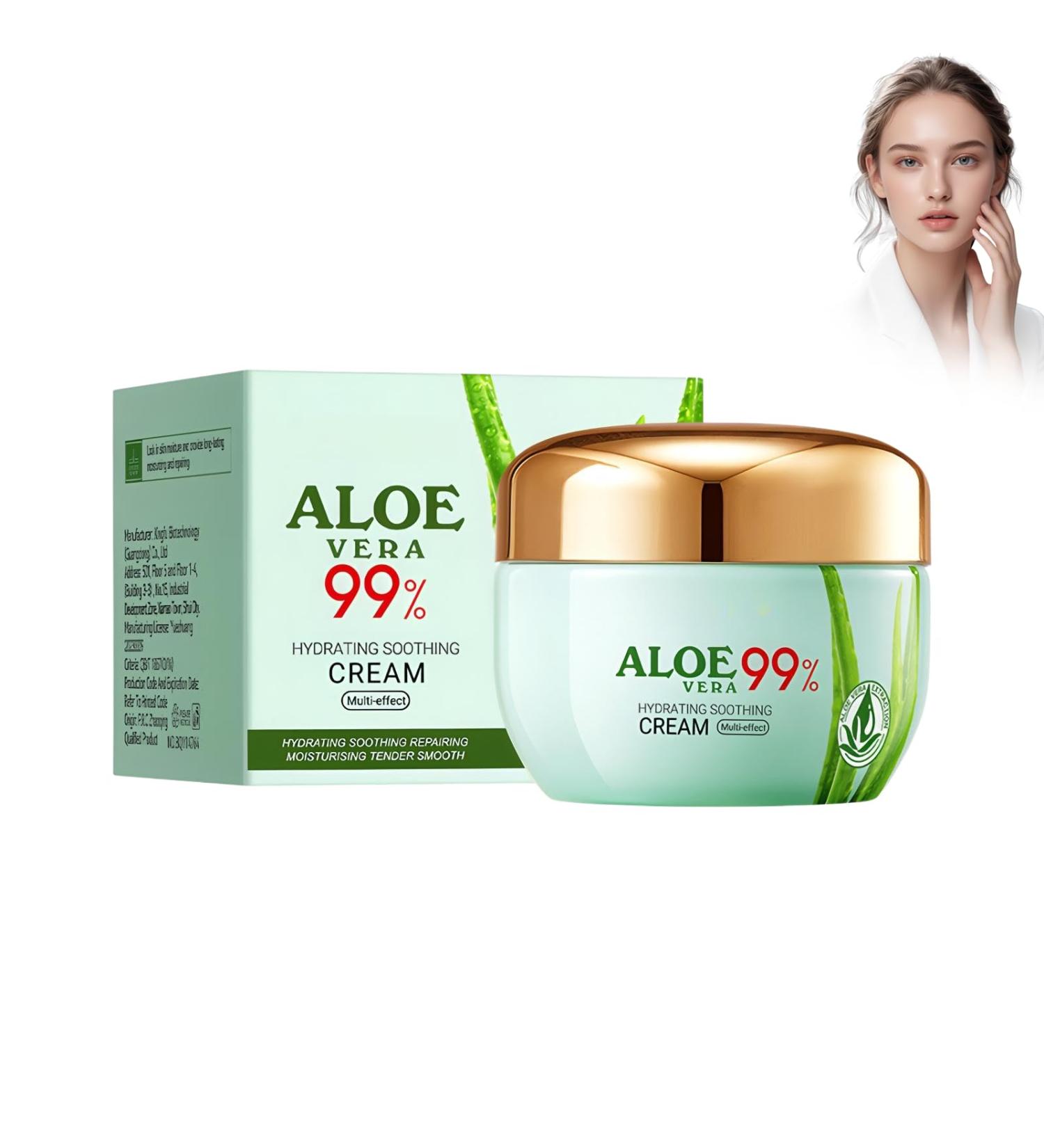 Aloe Vera Soft Skin Cream 50 g Aloe Vera cr me de jour hydratante r g n rante hydratante pour le corps et le visage hydrate et nourrit intens ment pendant 48 heures - Buy Online on GoSupps.com