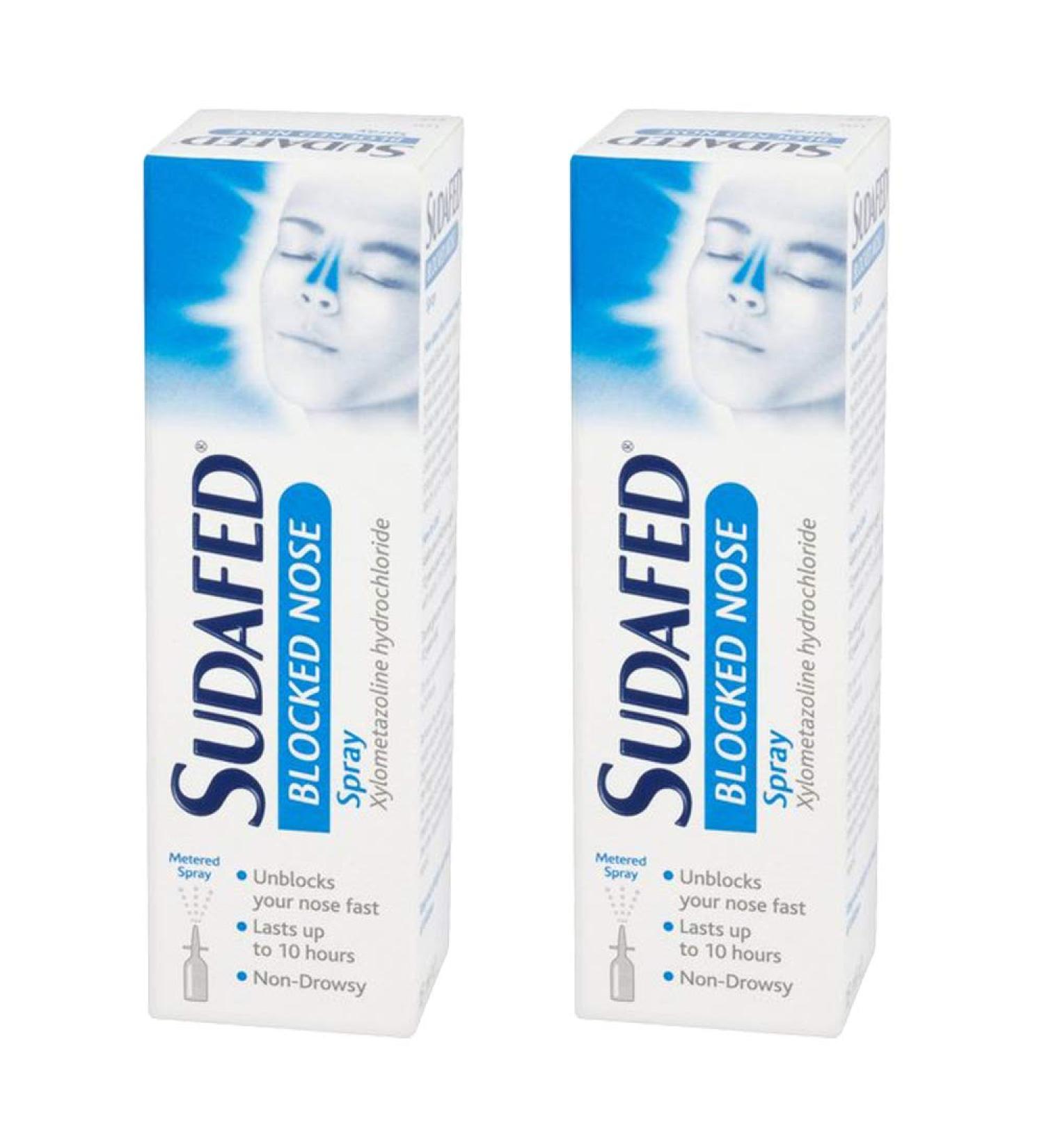 2 x 15ml Nose Spray 10hrs Long Lasting Fast Acting