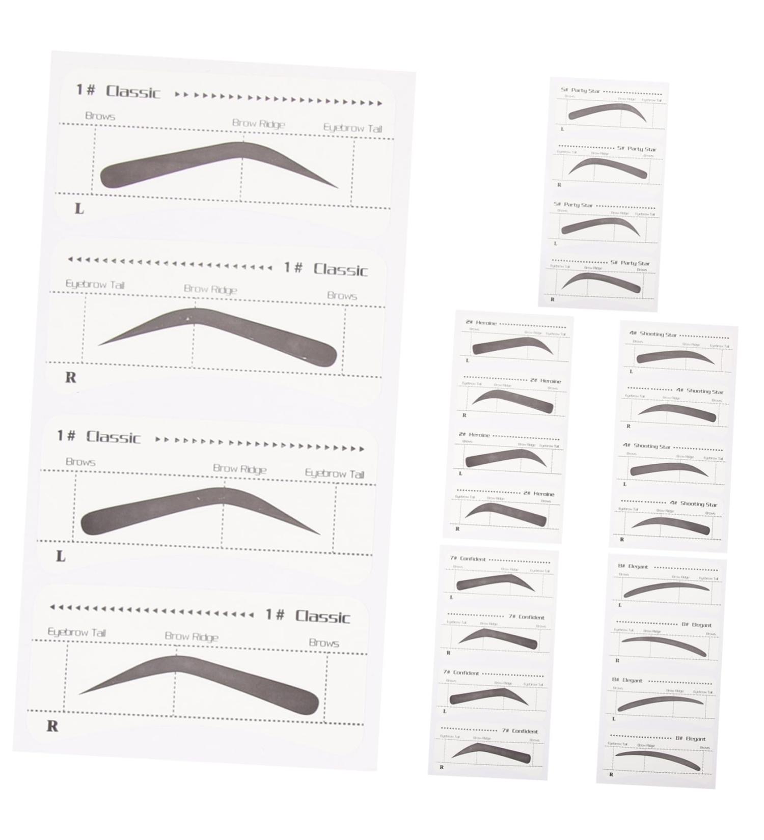 Didiseaon 6 Pcs Stickers Makeup Kit for Women Eyebrow Sticker Tool Eyebrow Card Eyebrow Trimming Miss - Buy Online on GoSupps.com