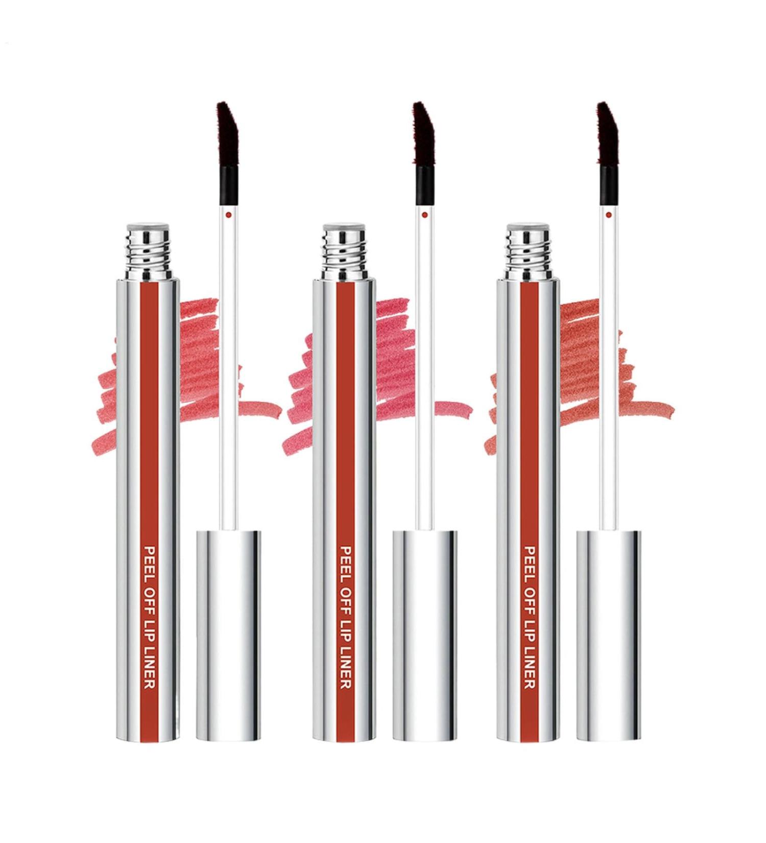 Peel-off liquid lip tint lip color moisturizing matte lip tint 3x rich color non-sticky application long-lasting lipliner cosmetic makeup vibrant shade - Buy Online on GoSupps.com