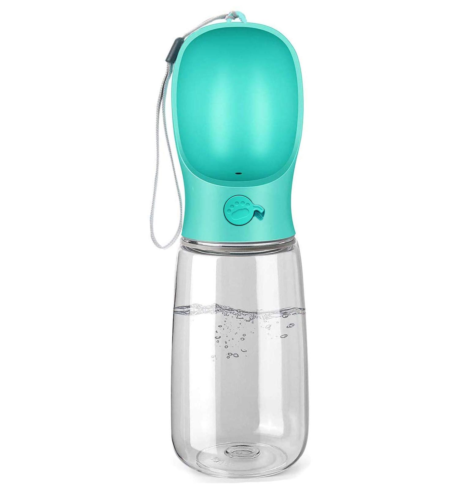 Kalimdor Leak Proof Portable Dog Water Bottle 19oz Blue - Ideal for Outdoor Walking, Hiking, and Travel - Drinking Feeder for Pets - Food Grade Plastic - Buy Online on GoSupps.com
