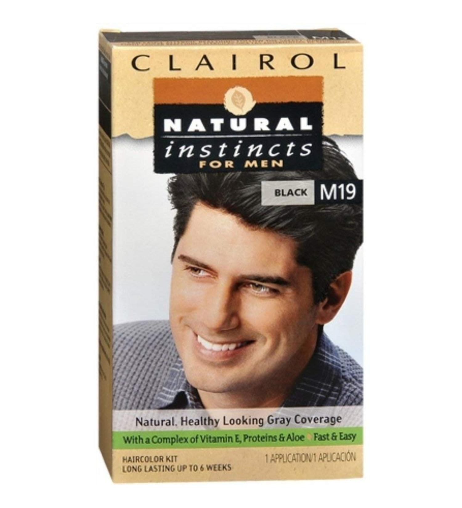 Natural Instincts For Men Haircolor M19 Black 1 Each