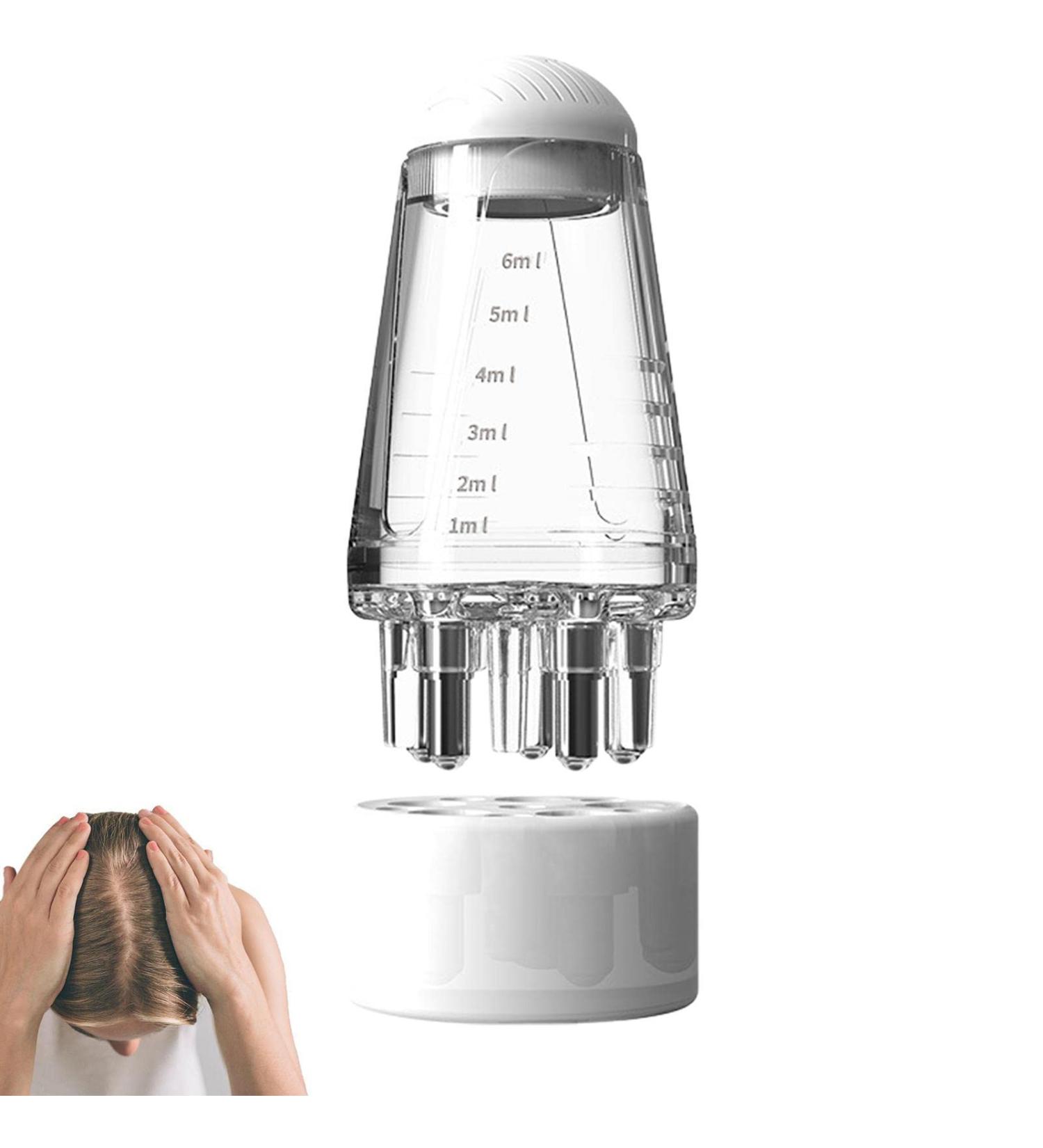 Scalp Oil Applicator & Massage Comb - Portable Mini Brush for Hair Growth | Essential Oil Infused - Buy Online on GoSupps.com
