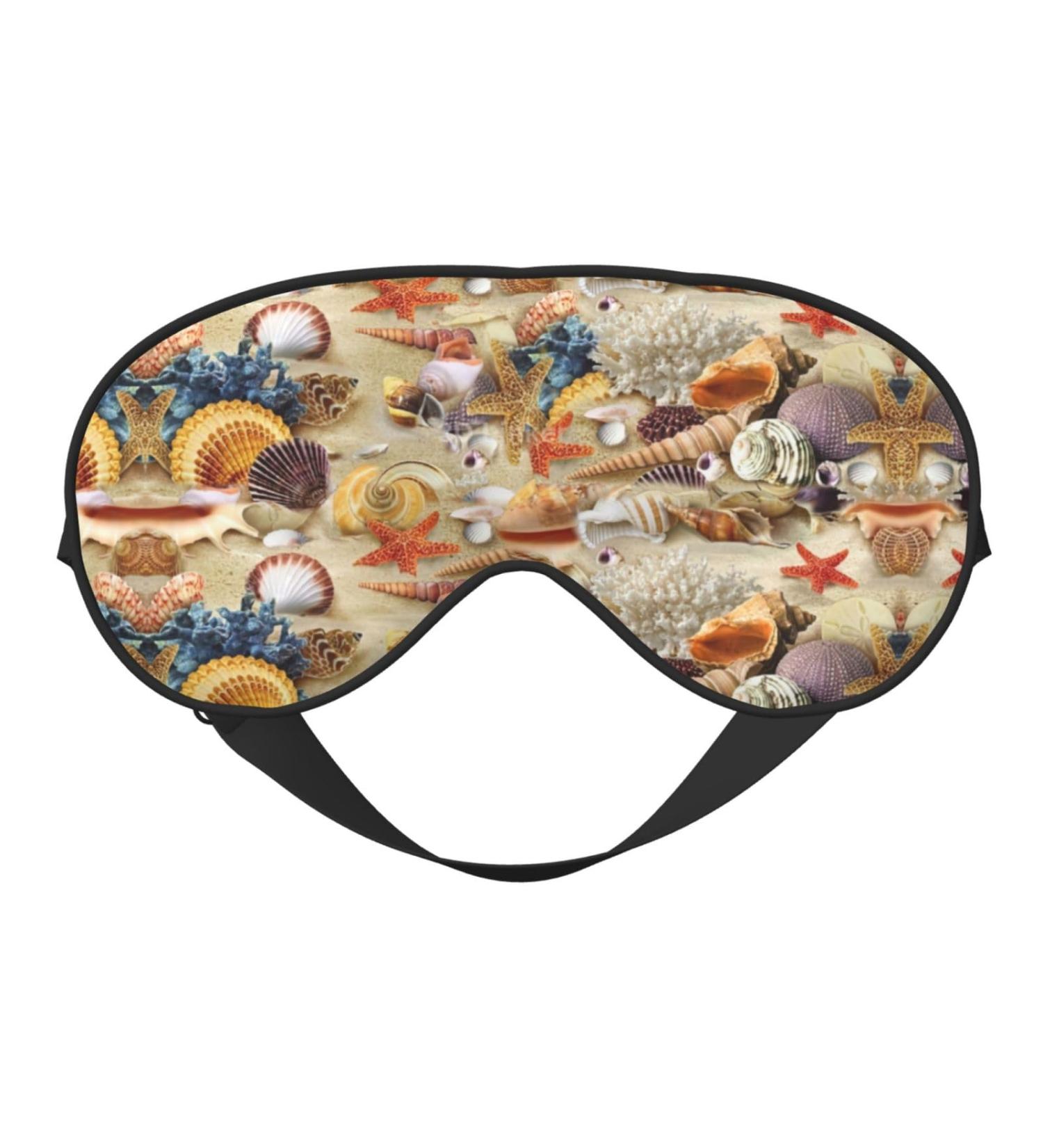 SSIMOO Sea Star Sleep Mask | Adjustable Breathable Beach Theme Eye Mask for Comfortable Sleep | International Shipping - Buy Online on GoSupps.com