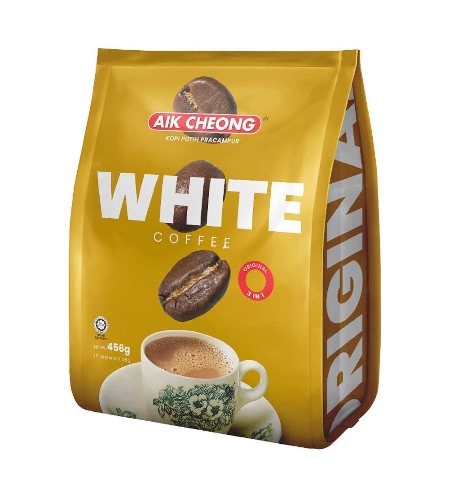 Aik Cheong 3 in 1 White Coffee (Kopi Putih Pracampur) Original (12 Sachets) 456g
