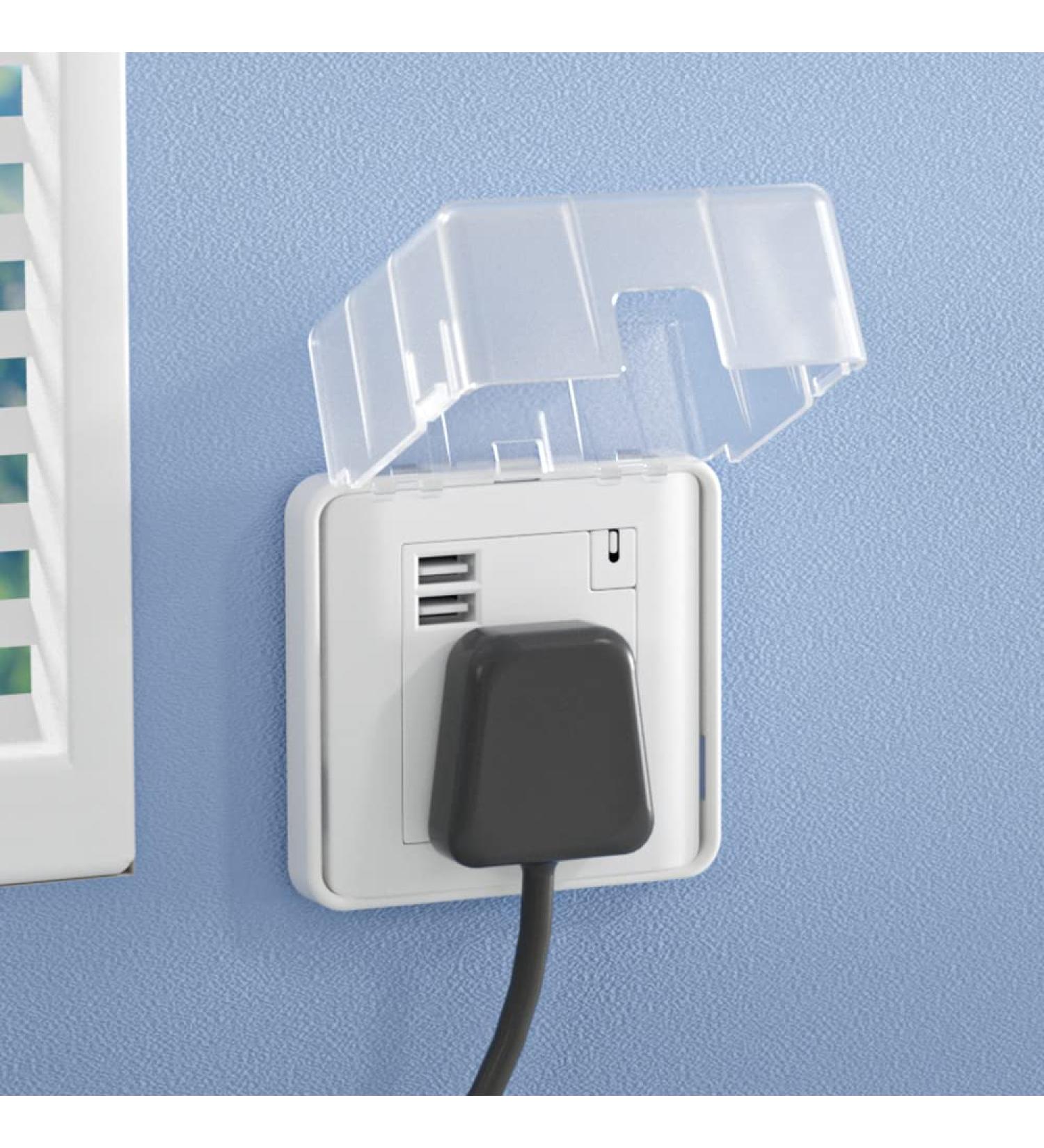 SAFELON UK Socket Cover Box for Baby Safety - Transparent Plug & Outlet Protector with Waterproof Switch Cover - Buy Online on GoSupps.com
