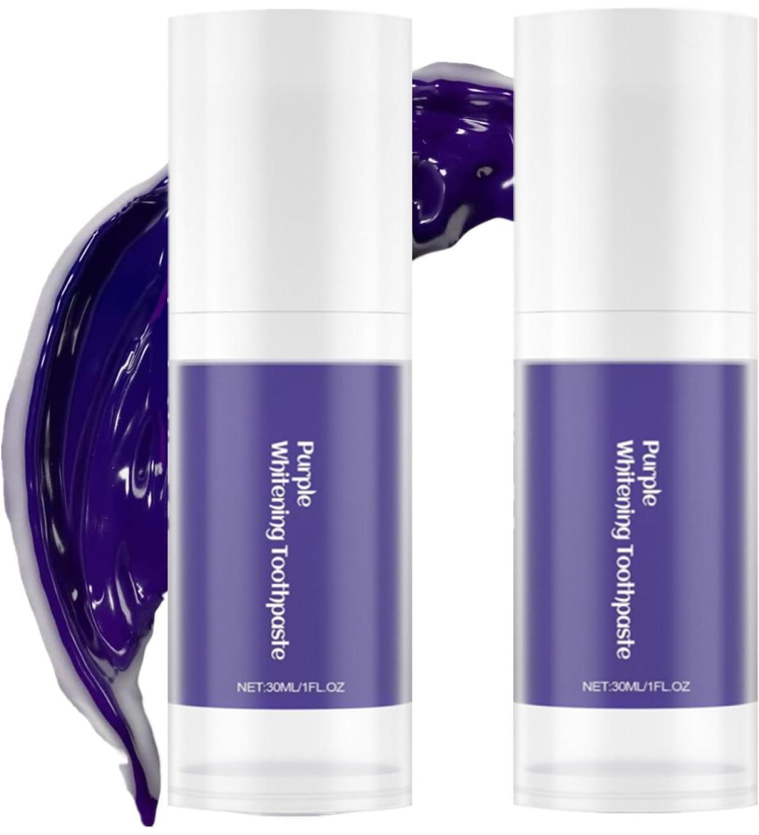 Buy 2-Pack Purple Tooth Whitening Paste - Color Correction & Sensitivity Protection - Buy Online on GoSupps.com