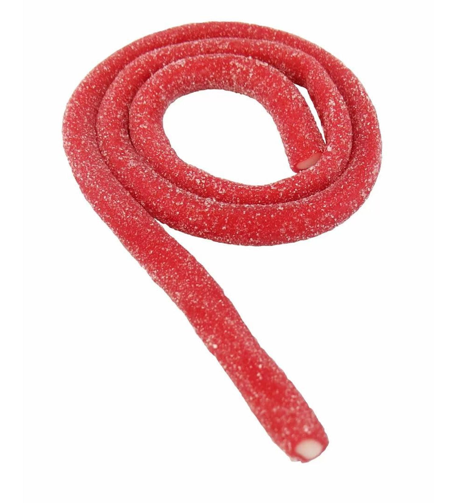 Giant Fizzy Strawberry Cables - 15 Candy Sticks Sweets 1 Count (Pack of 15)