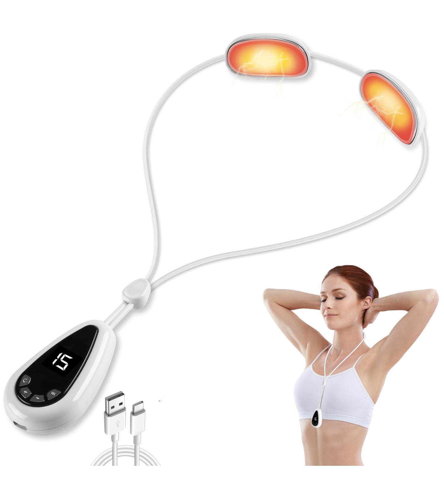 Top Neck Massage Device with Heat - 4 Modes 15 Intensity Levels Perfect for Men & Women | International Shipping Available - Buy Online on GoSupps.com