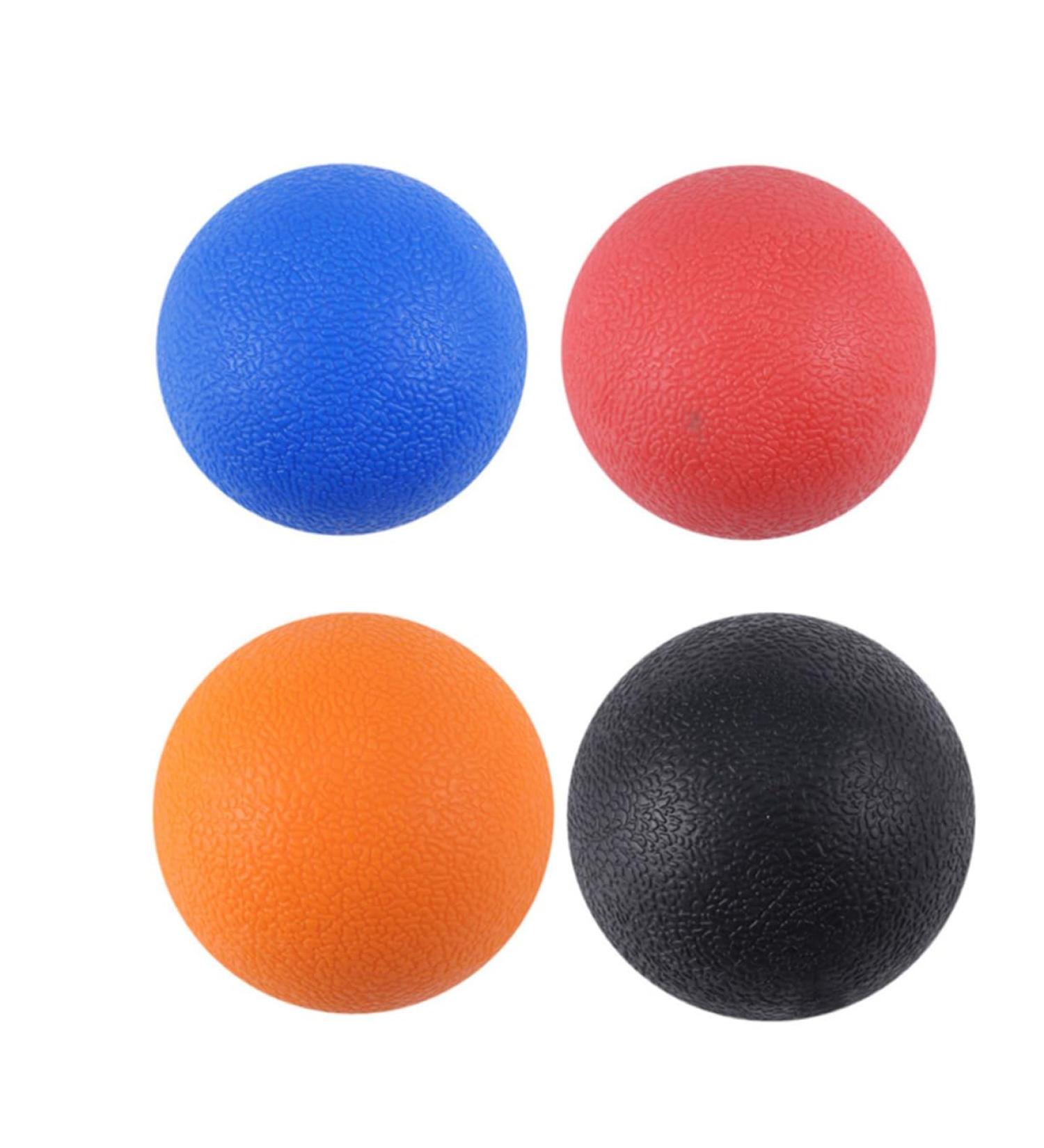 MagicLulu 4pcs Yoga Ball Set - Ice Hockey Lacrosse Muscle Roller Massage Balls (6.5cm) for Pain Relief & Recovery - Buy Online on GoSupps.com