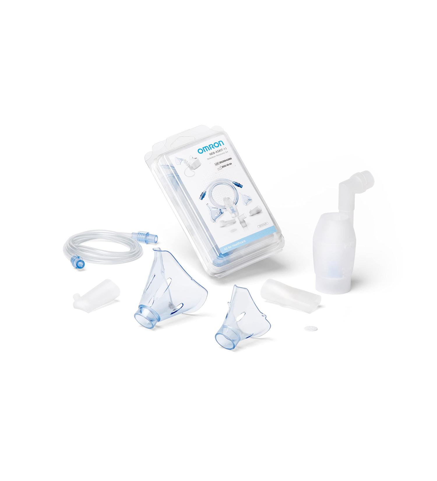 Omron Nebaskit-11: Complete Accessory Set for Adults & Children | Replacement for Omron X101 & X102 | Original Masks Mouthpiece Air Hose & More - Buy Online on GoSupps.com