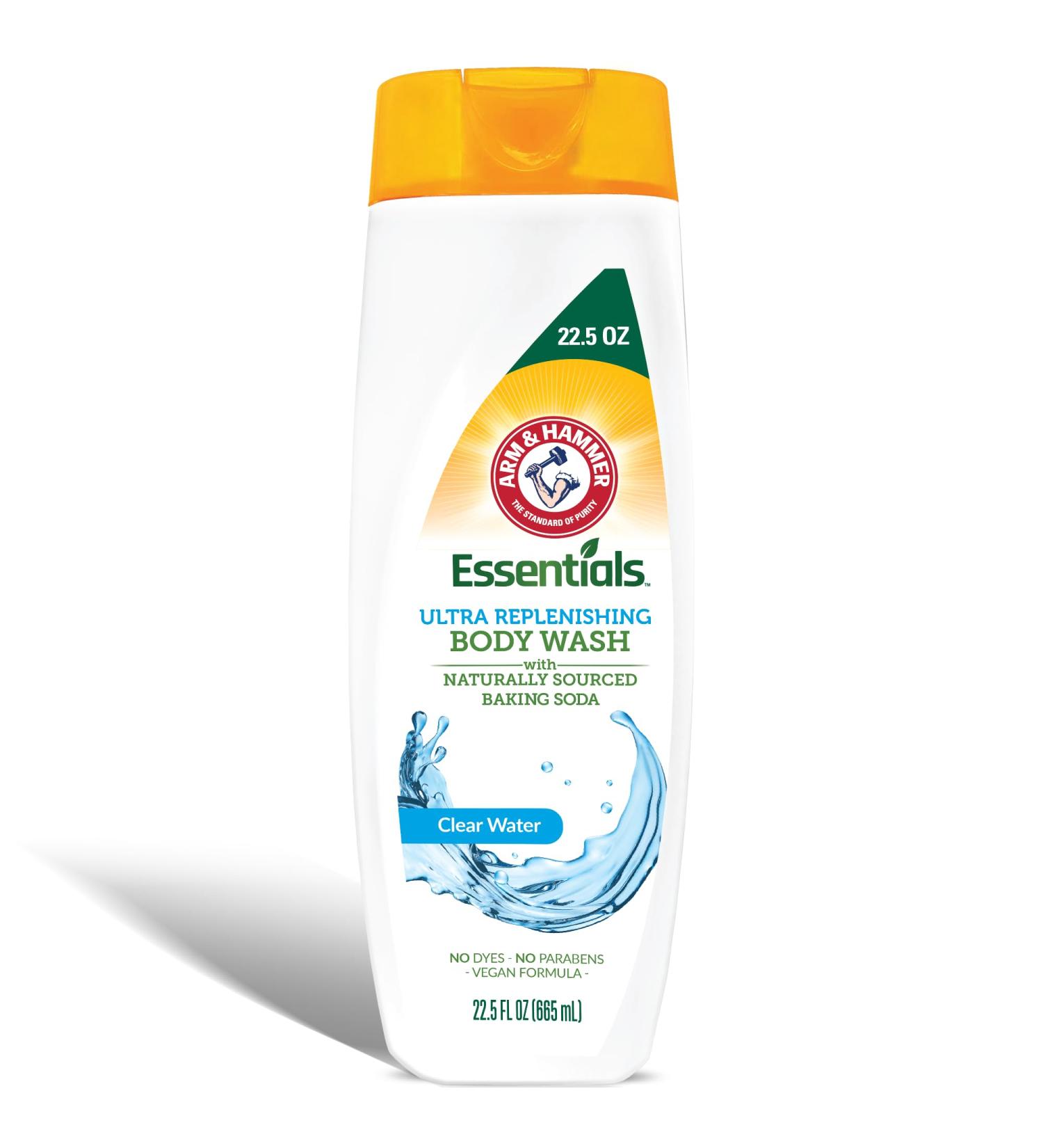Essentials Body Wash for Women - Moisturizing Clear Water 22.5oz - Non-Toxic Shower Essential - Buy Online on GoSupps.com