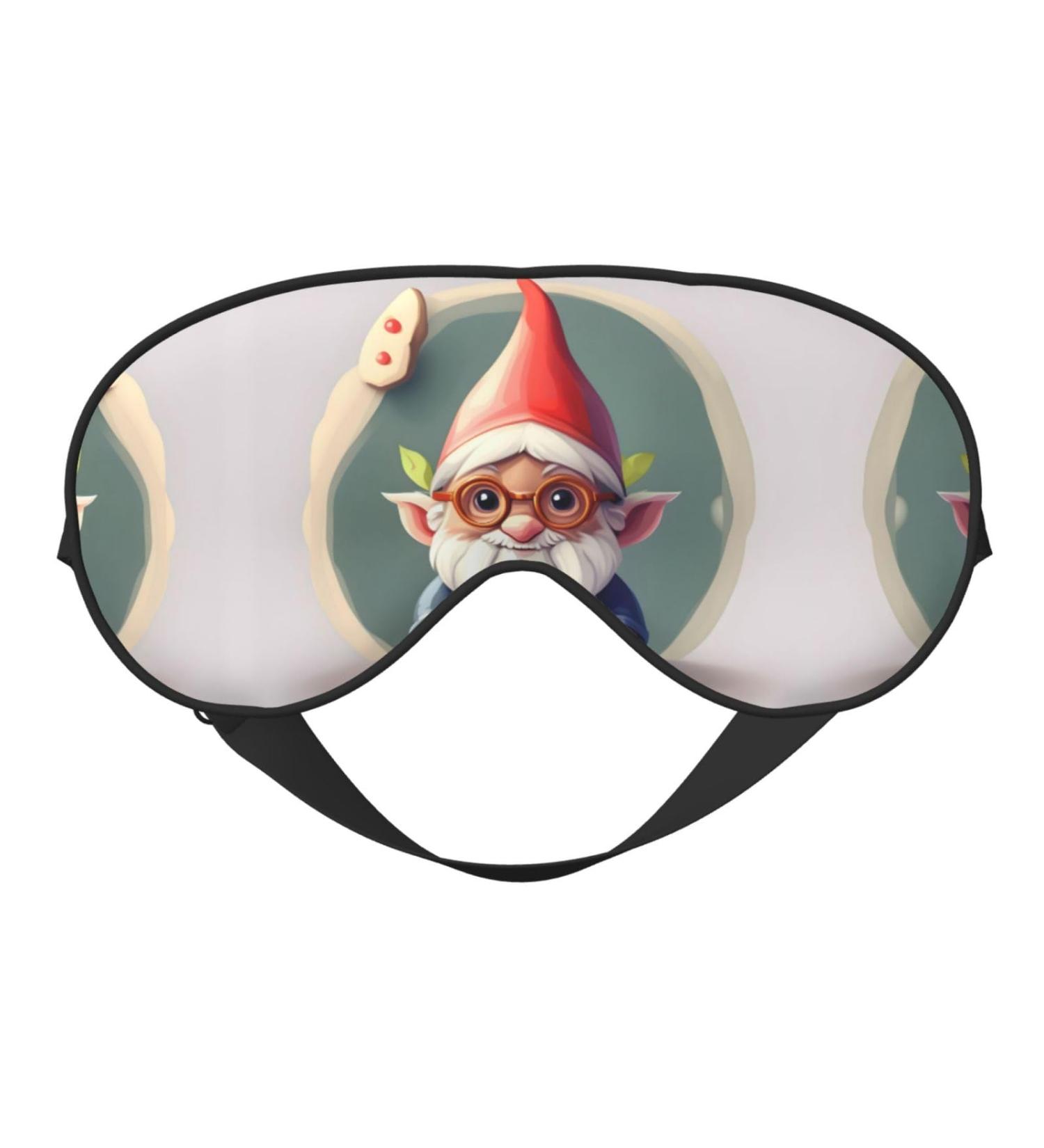 Cute Gnome Mask for Deep Sleep & Relaxation | Adjustable Soft Blindfold for Travel & Meditation - Buy Online on GoSupps.com