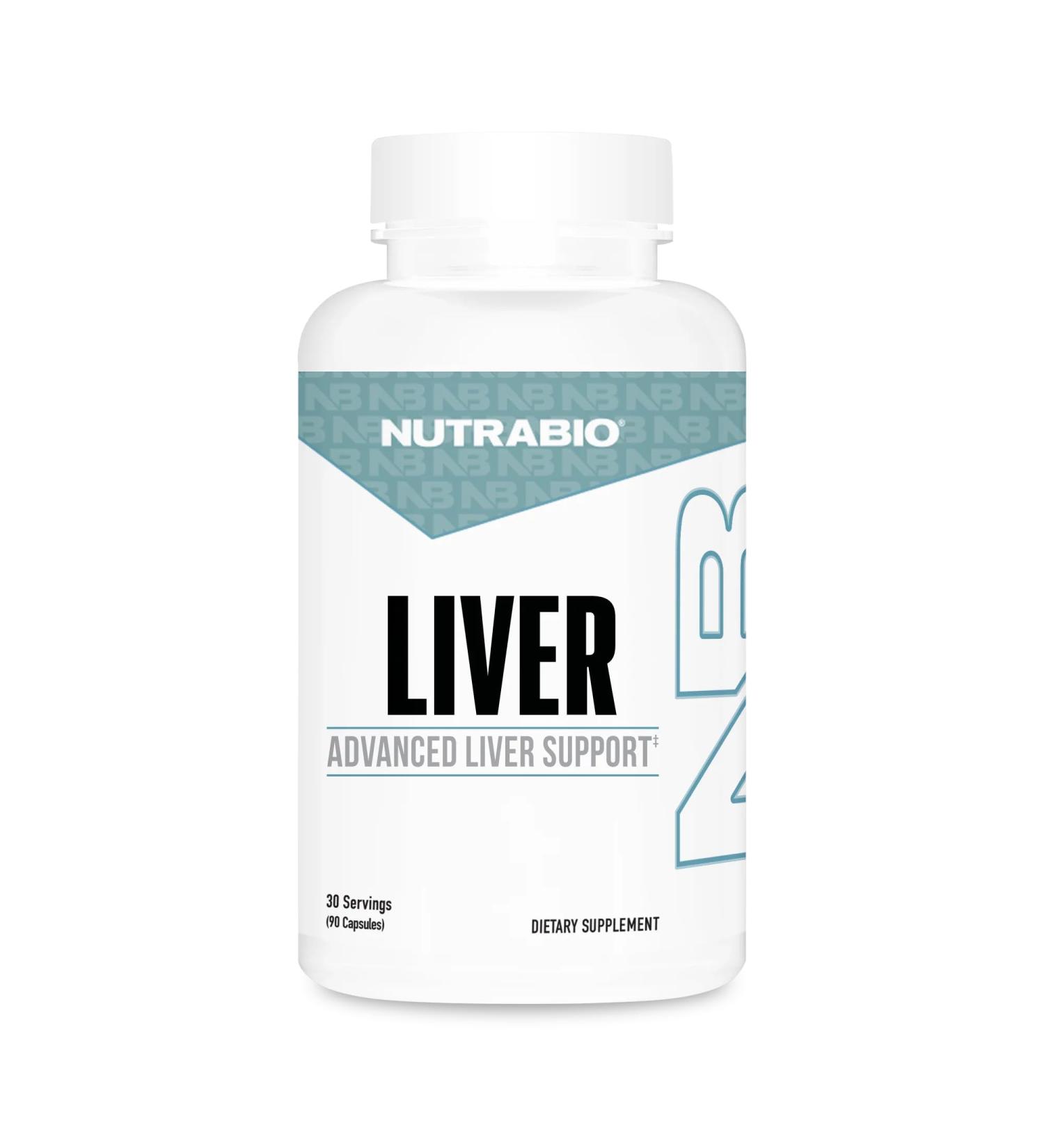 NutraBio Liver Supplement- Advanced Liver Support with Antioxidants Milk Thistle Liver Detox Glutathione Tudca- Promotes Liver Cleanse Detox and Repair- 90 Capsules - Buy Online on GoSupps.com