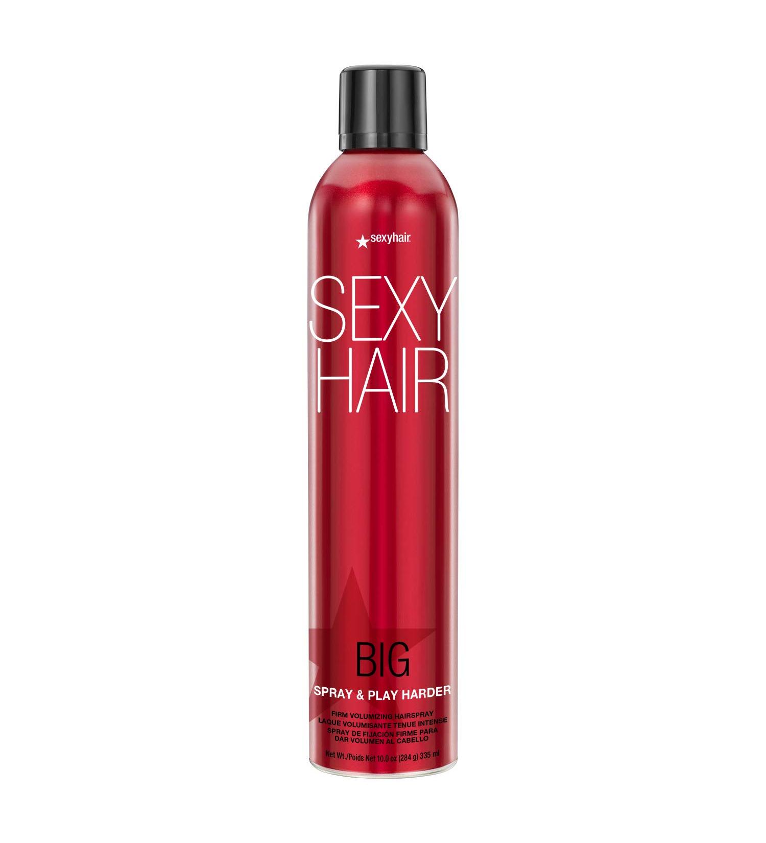 SexyHair Big Spray & Play Harder Volumizing Hairspray | 10 fl oz | All Day Hold & Shine - Buy Online on GoSupps.com