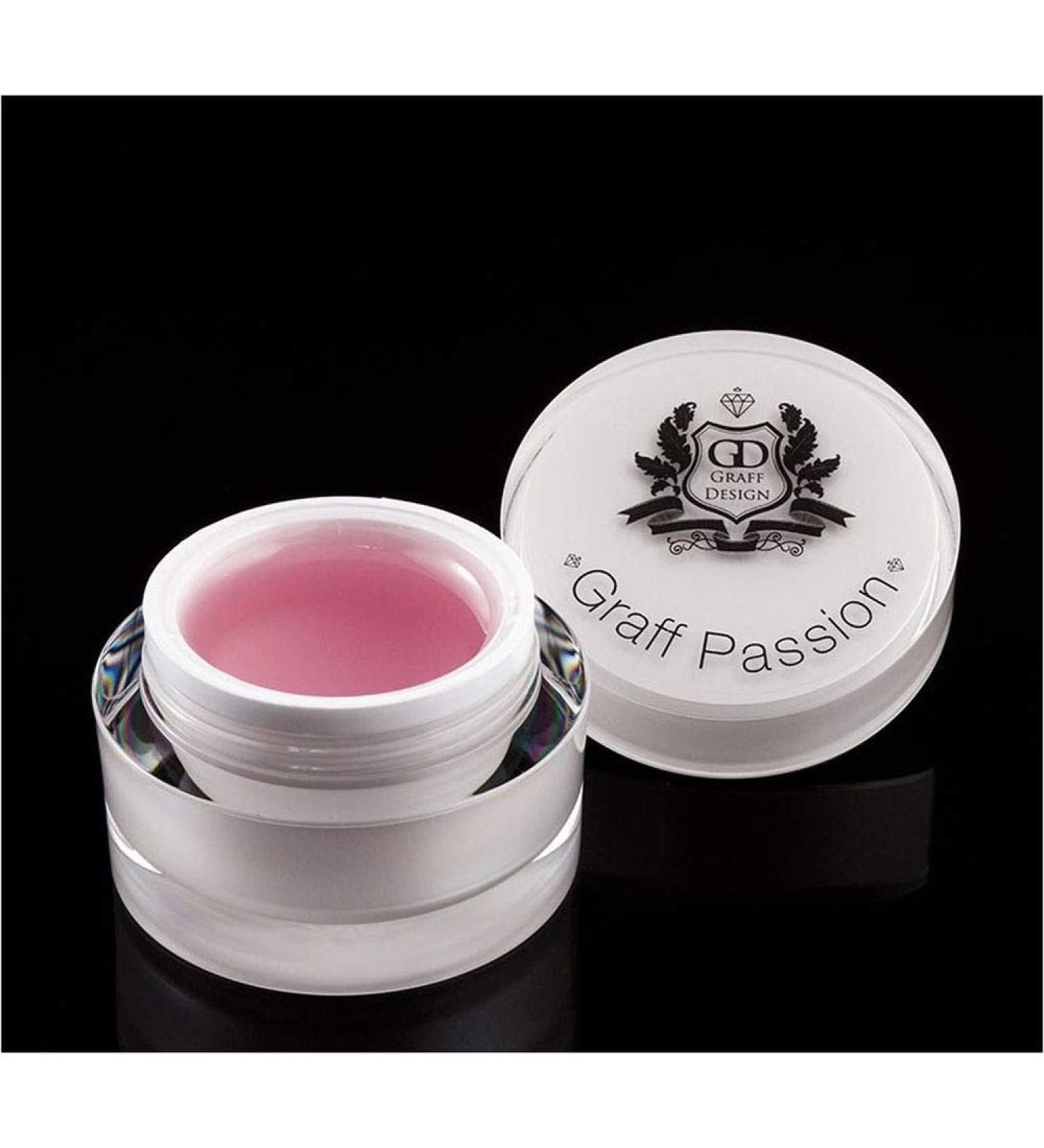 30 ml UV Fibre Gel clear rose thick - Graff Passion - Builder gel/fibreglass gel
