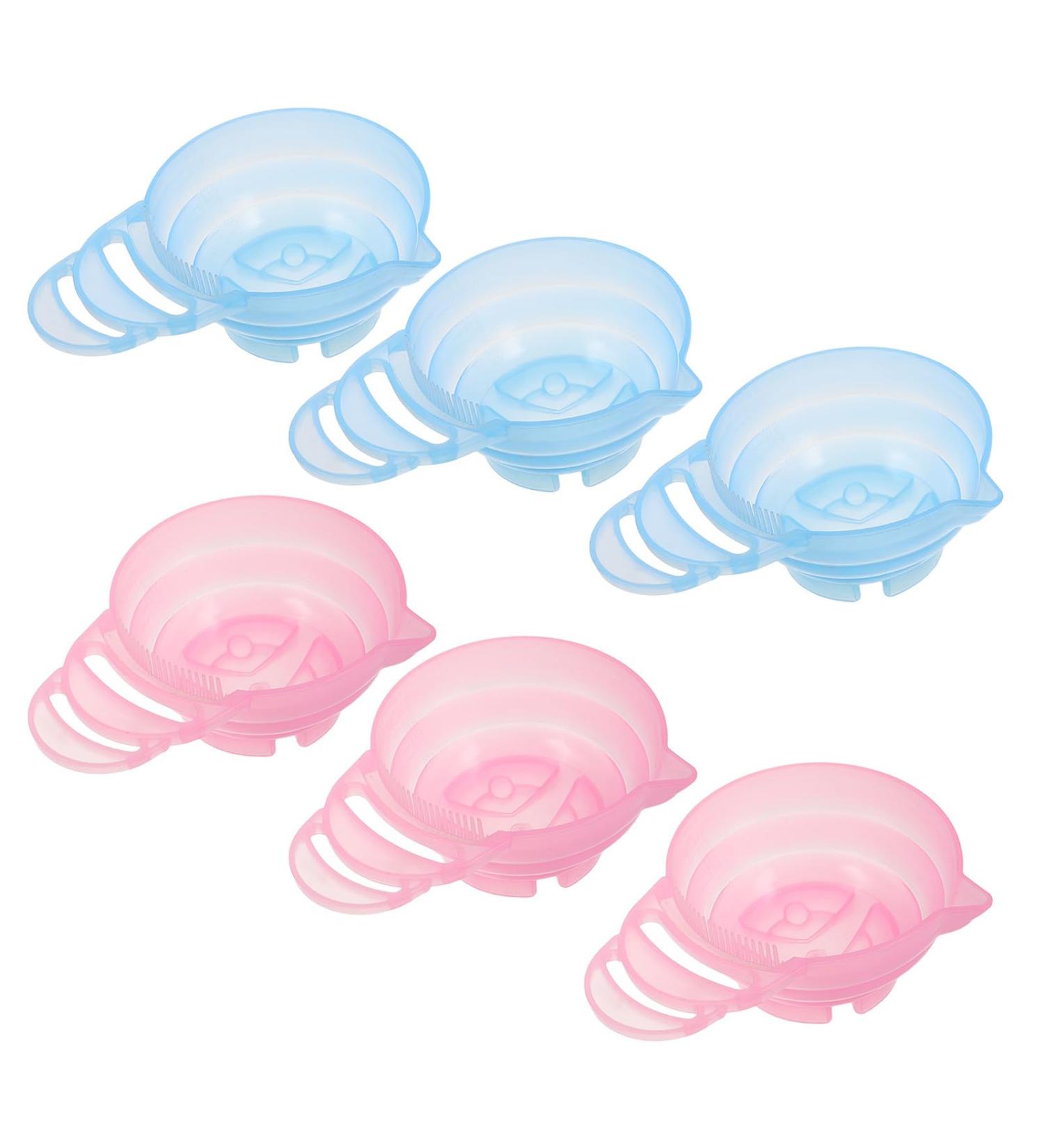 jojofuny Lot de 6 bols m langeurs pour salon de coiffure - Gobelets en ABS pour teinture capillaire - Bols d'application de teinture aux couleurs acidul es pour la pr paration de colorations - Buy Online on GoSupps.com