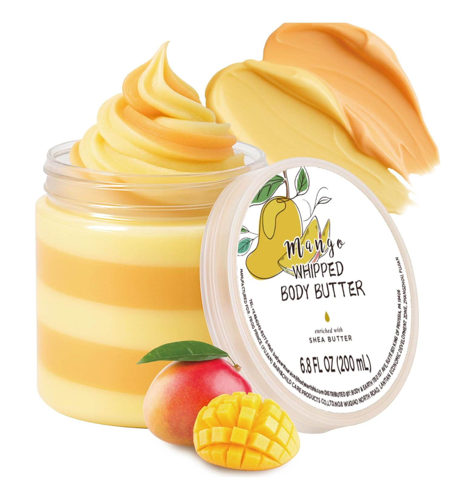 Mango Whipped Body Butter Shea Body Butter for Women Dry Skin Natural Mango Lotion for Body Moisturizer-Deep Moisturizing and Softening-6.8 floz(200ml) Mango 7.05 Ounce (Pack of 1) - Buy Online on GoSupps.com