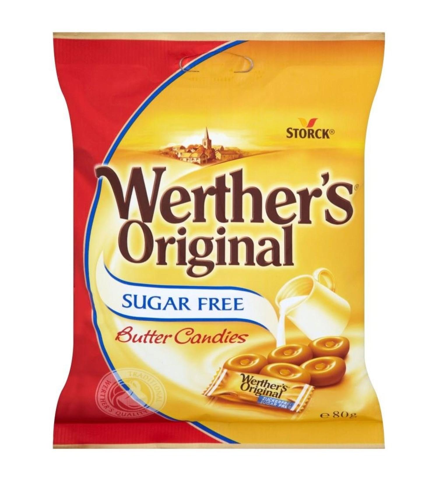 Werther's Original Werther Original Sugar Butter-Free Sweets (80g) - Pack of 6