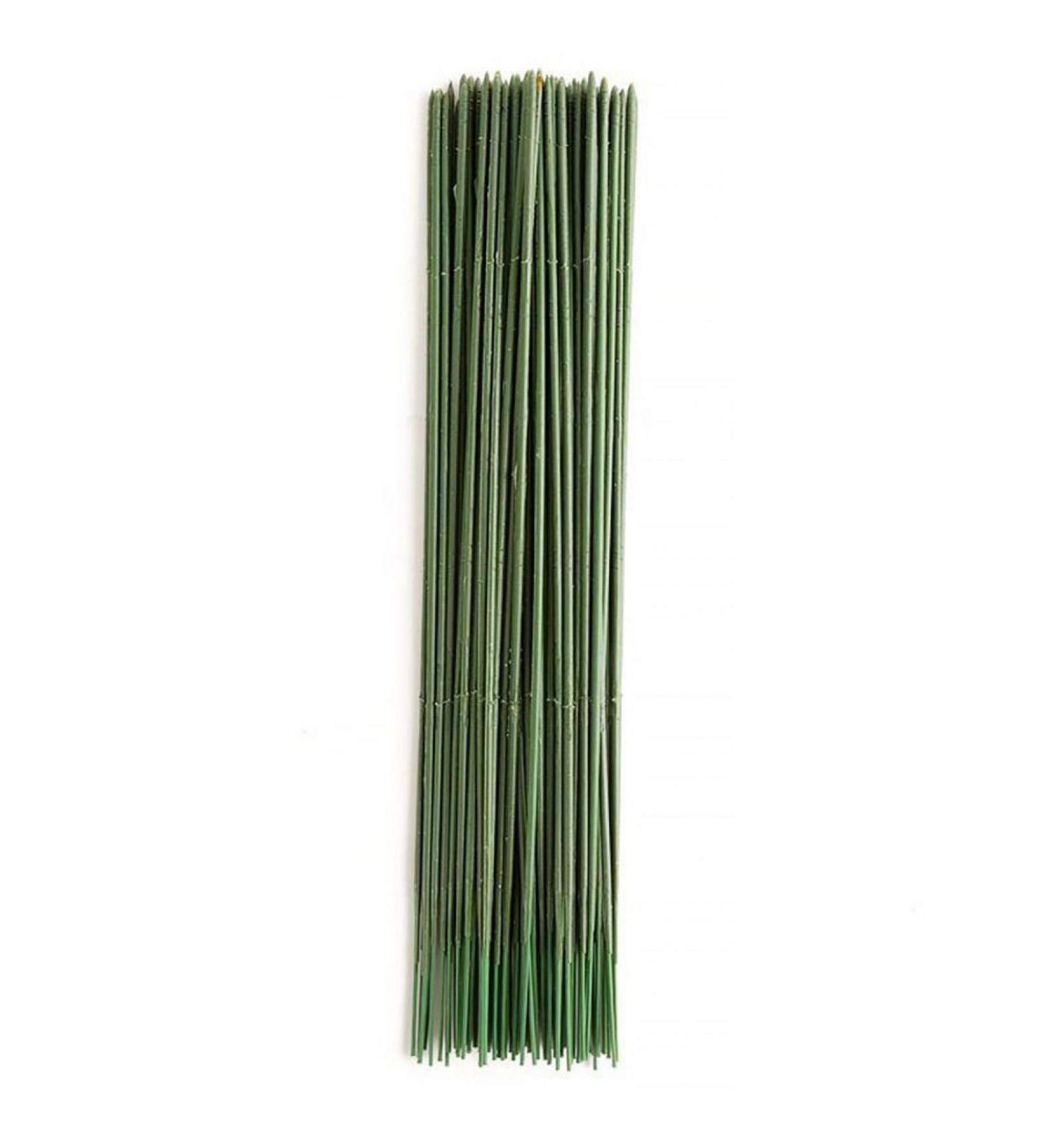 100pcs Plastic Floral Stem Artificial Flower Rod Green Florist Wires - 25CM Ideal for Crafts - Buy Online on GoSupps.com