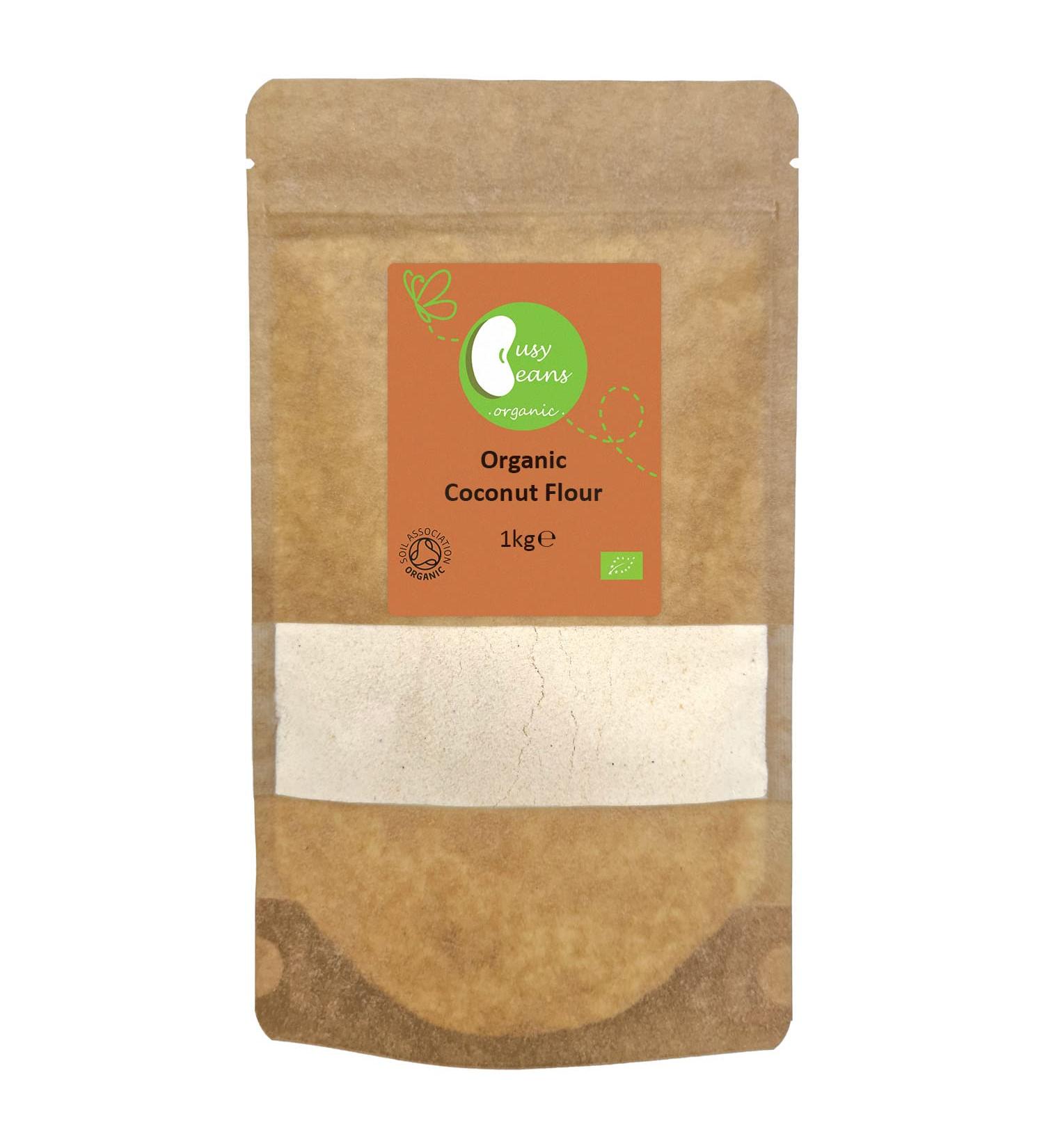 Organic Coconut Flour - Certified Organic - by Busy Beans Organic (1kg)