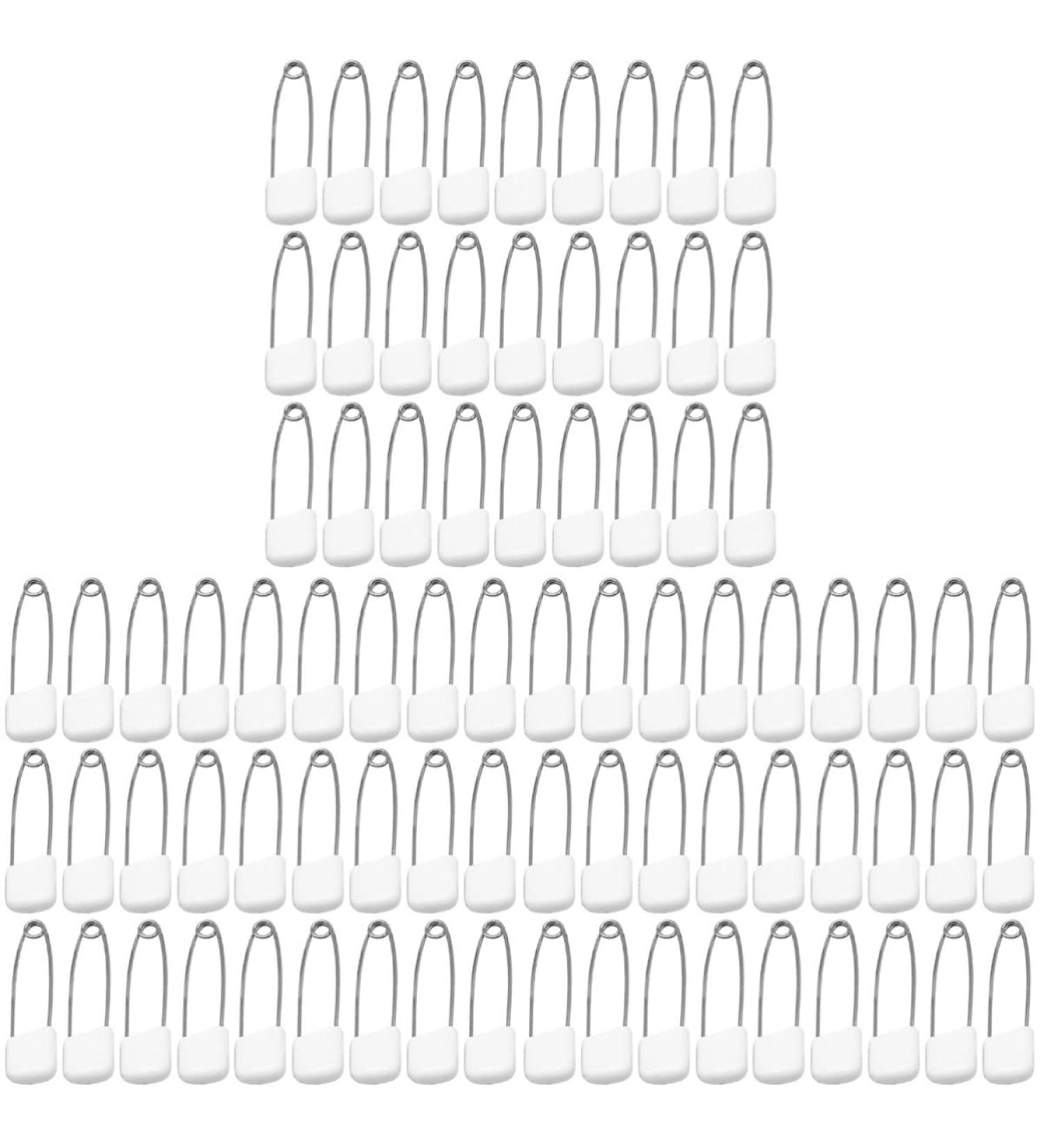 iplusmile 300 Pcs Safety Pins for Sewing, Baby Diapers, Crafts - White 5.4x1cm - Pack of 6 - Buy Online on GoSupps.com