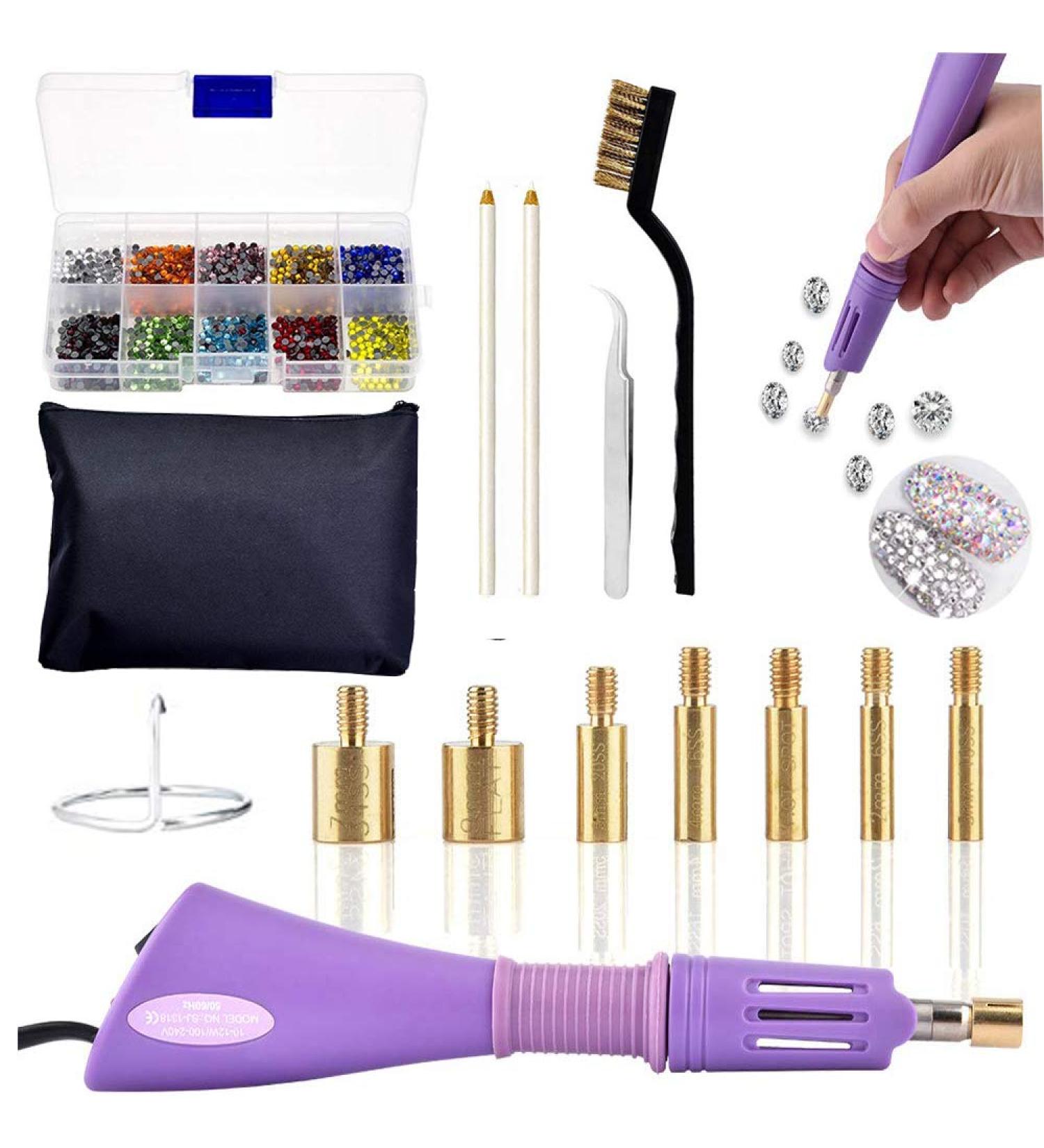 Hotfix Applicator Tool Set - 7 Sizes Tweezers & Accessories for Crafting & DIY Projects - Buy Online on GoSupps.com