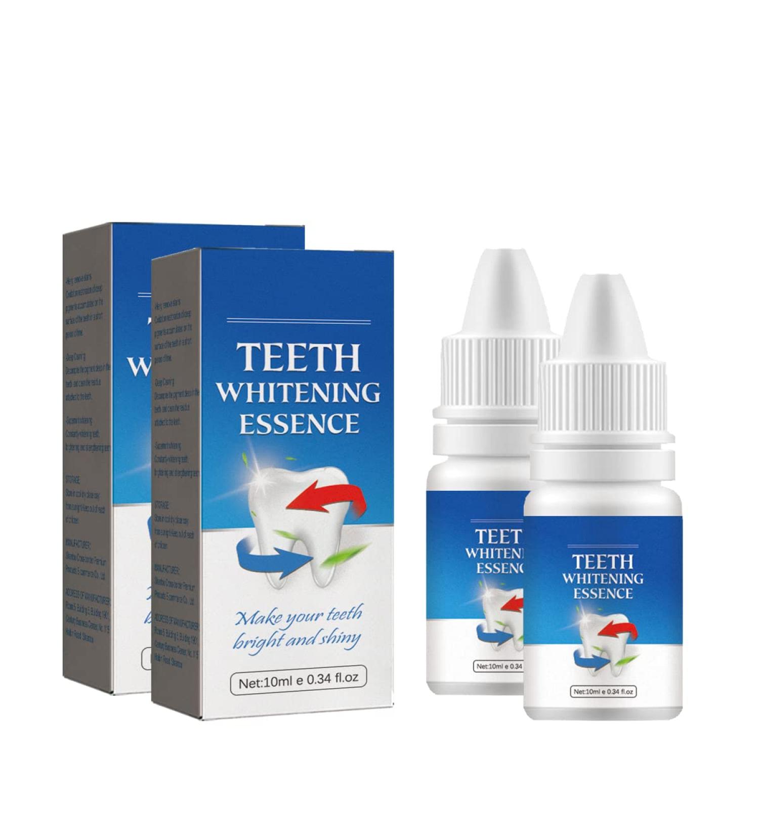 2pcs 10ml Teeth Whitening Essence | Remove Plaque & Stains | Temporary Teeth Whitening Serum for White Teeth - Fast International Shipping - Buy Online on GoSupps.com