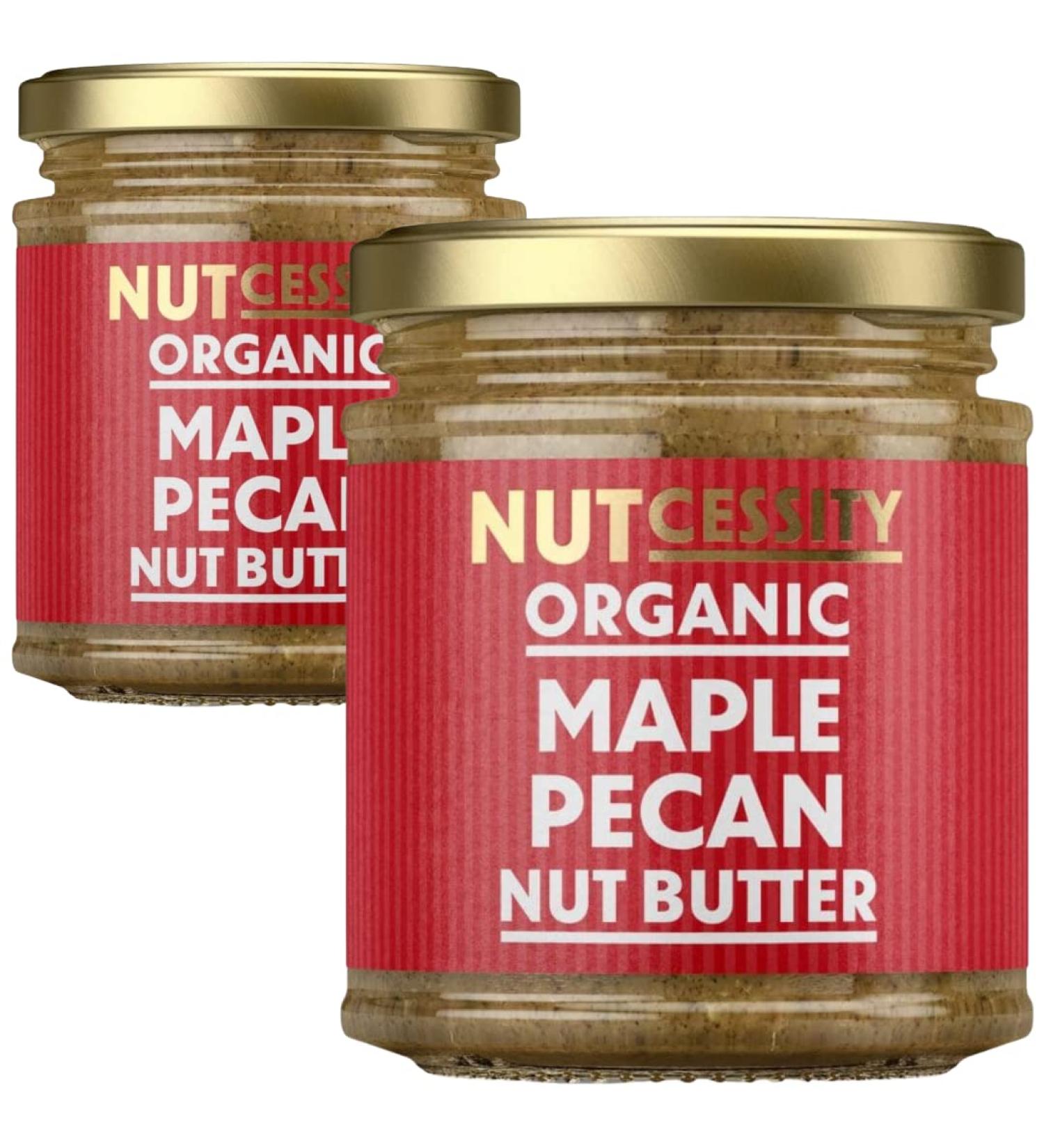 Organic Nut Butter (2 x 170g) Vegan Gluten-Free - Maple Pecan - Buy Online on GoSupps.com