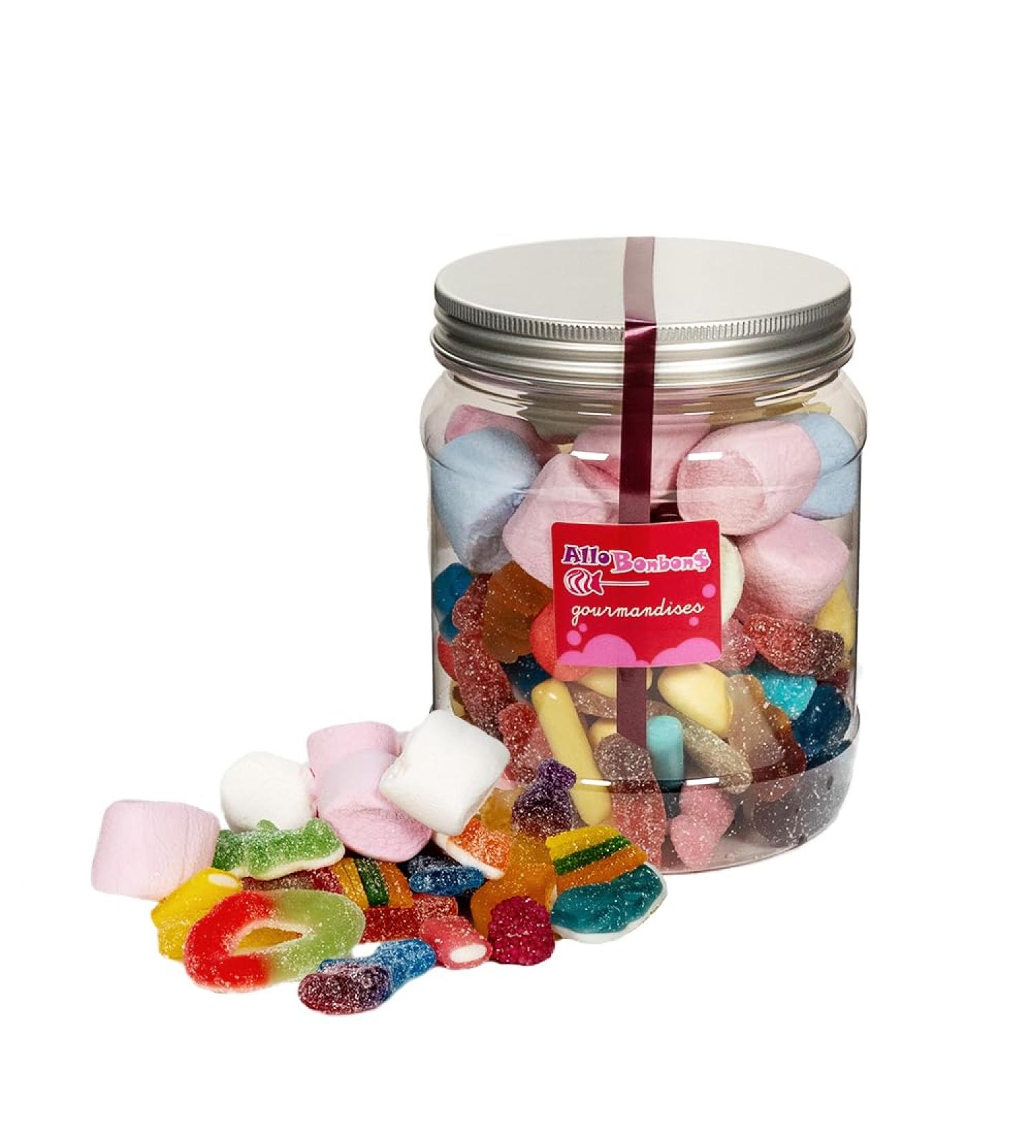 DUPLEIX Dupleix - Assorted Jelly Sweets 450g in a Tubo - Sour & Smooth Sweets - Ideal for Birthdays Parties & Office