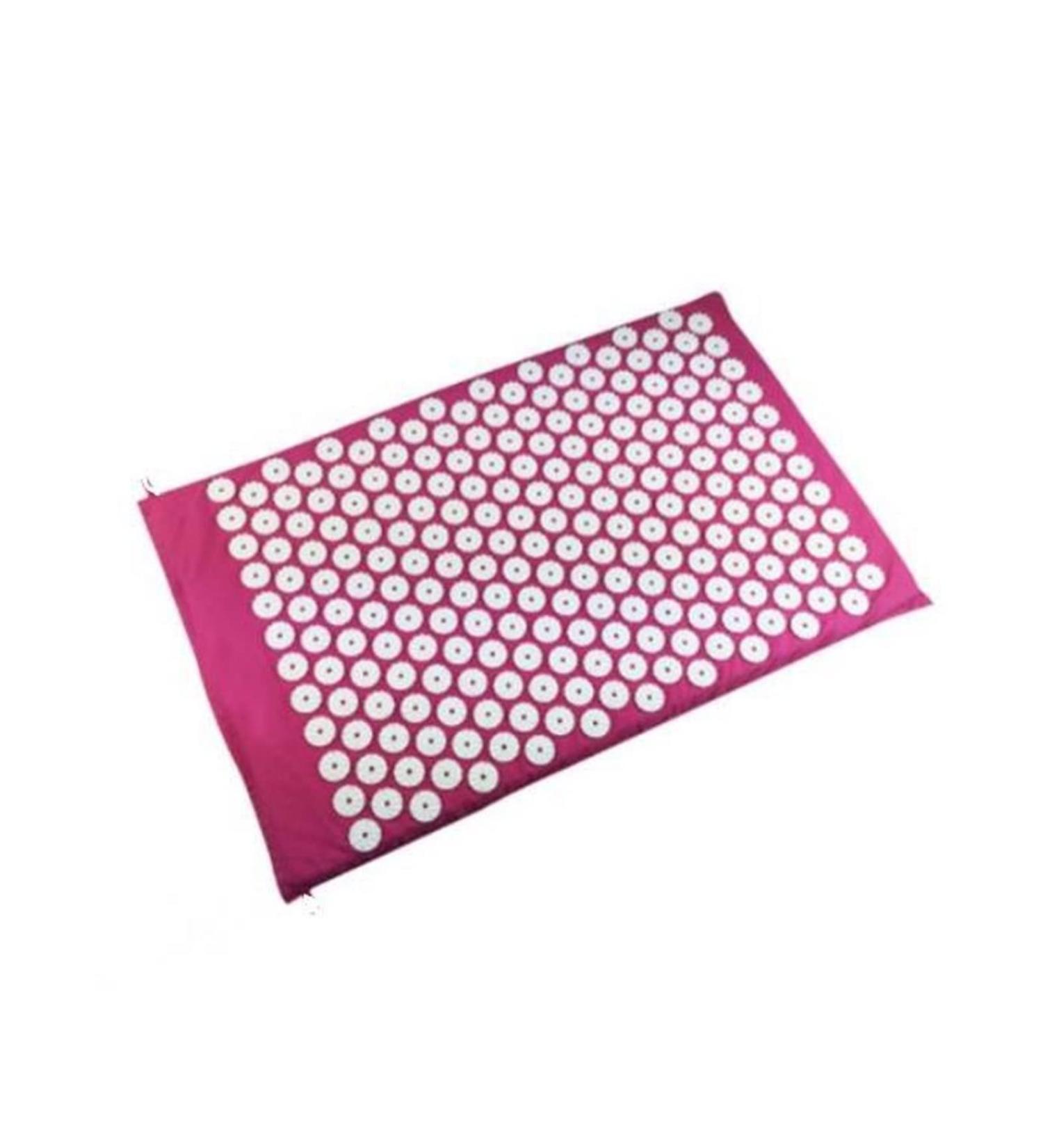 Dunlap Acupressure Massage Pillow & Mat - Pink Yoga Spike Pad for Relaxation & Pain Relief - Buy Online on GoSupps.com